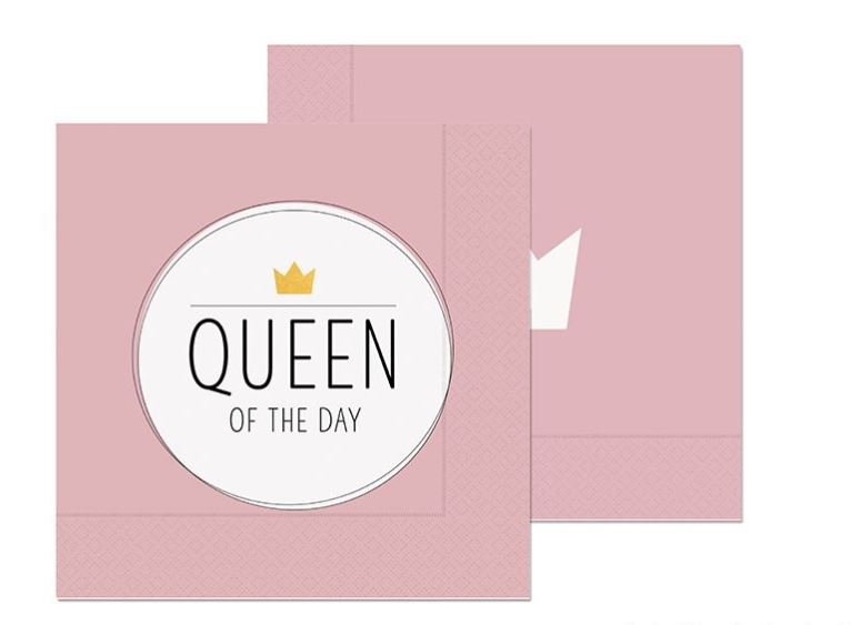 20 Servietten "Queen of the day"