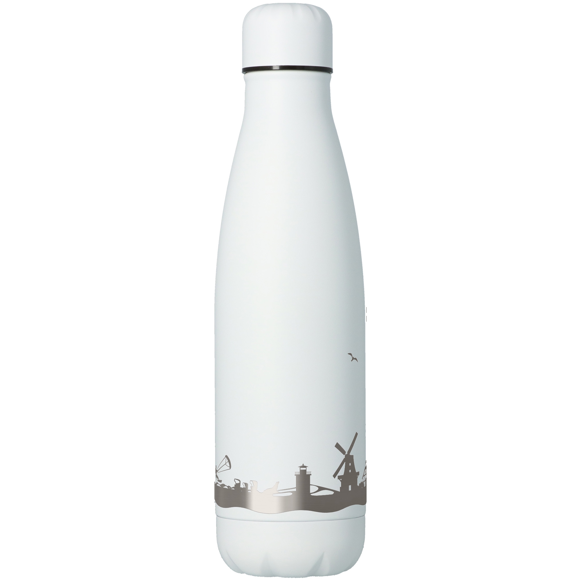 Trinkflasche Skyline Föhr Weiß 500ml