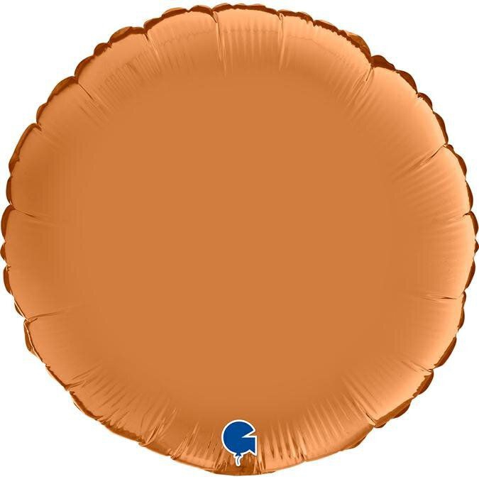 Folienballon Round Satin Caramel 18"/45cm