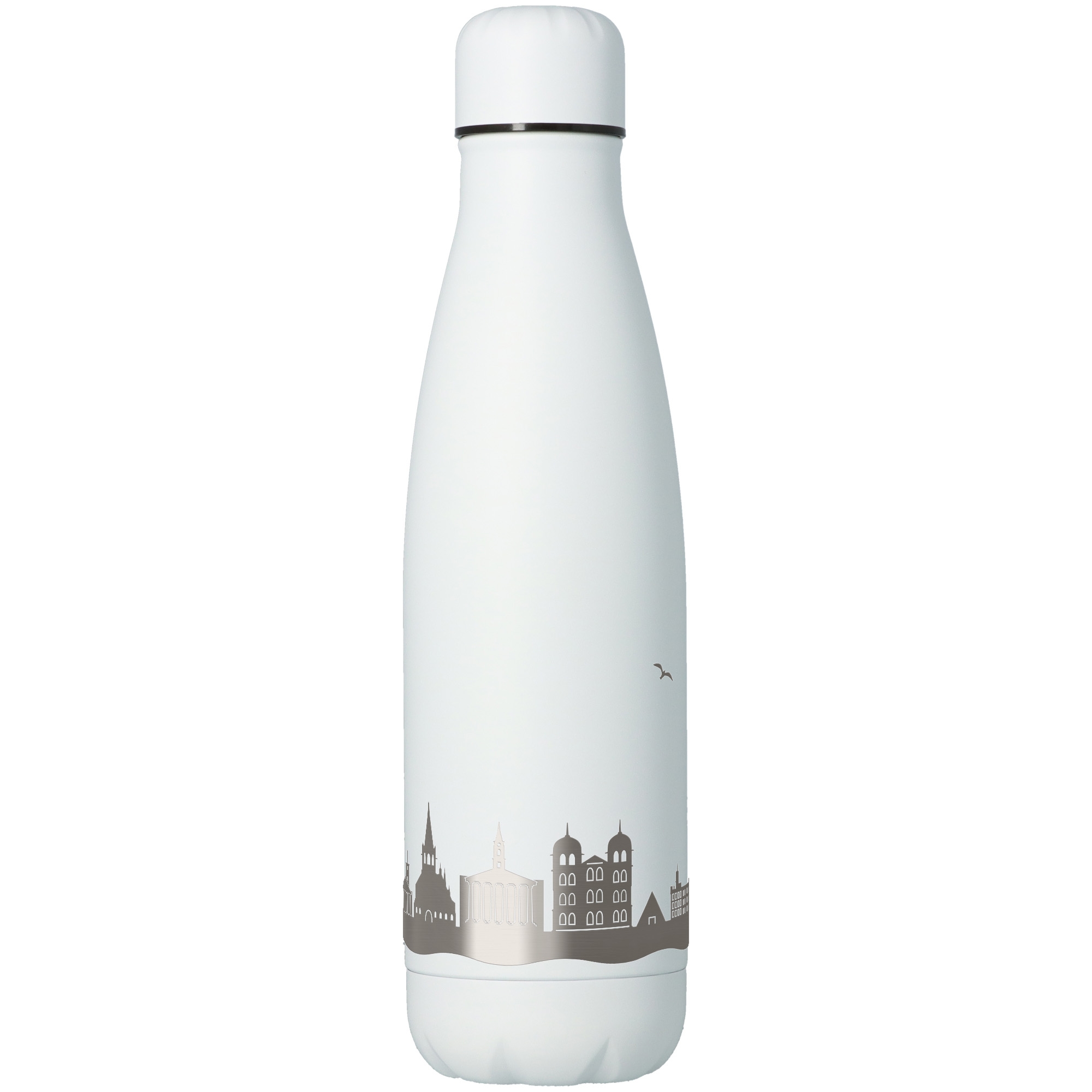 Trinkflasche Skyline Karlsruhe Weiß 500ml