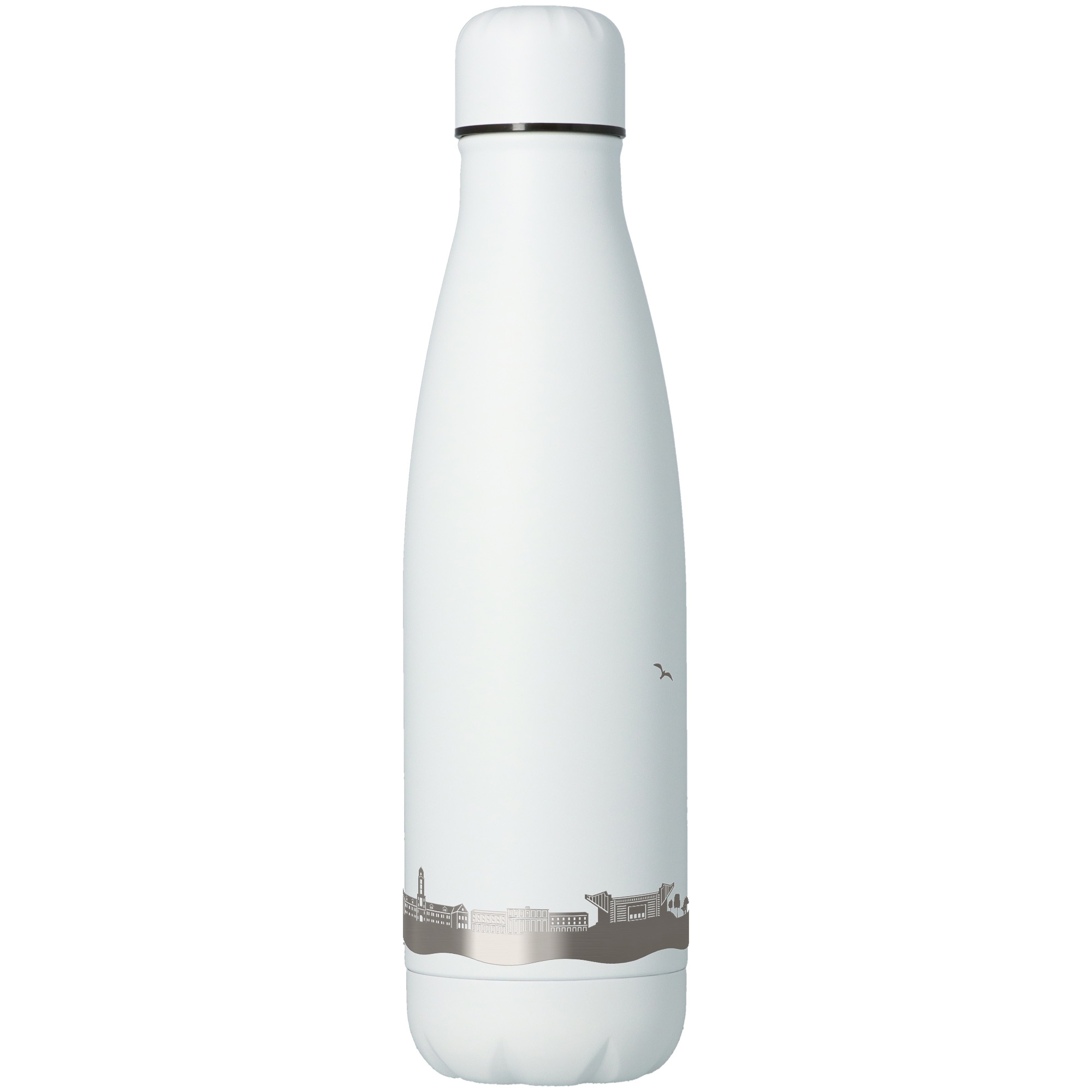 Trinkflasche Skyline Kaiserslautern Weiß 500ml