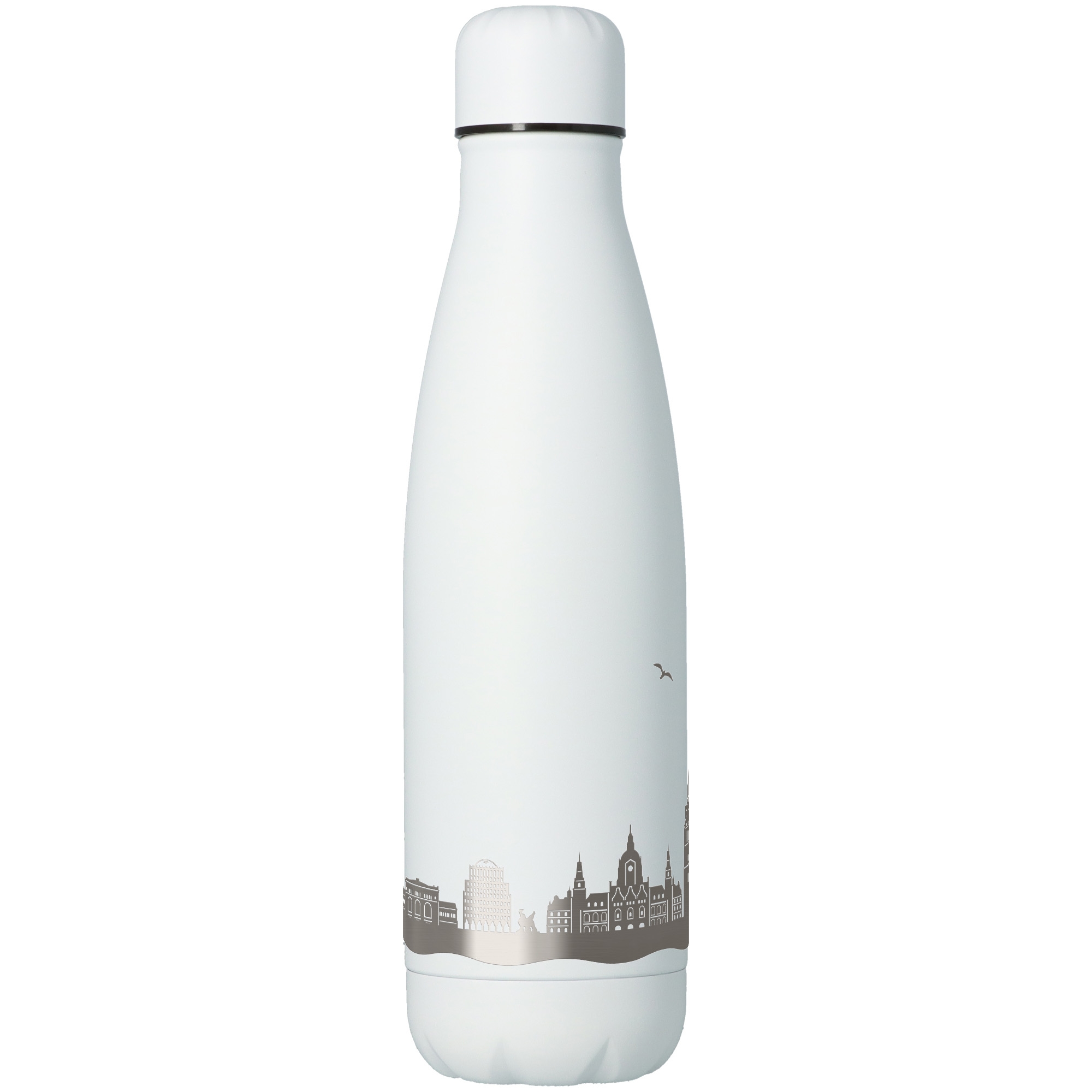 Trinkflasche Skyline Hannover Weiß 500ml