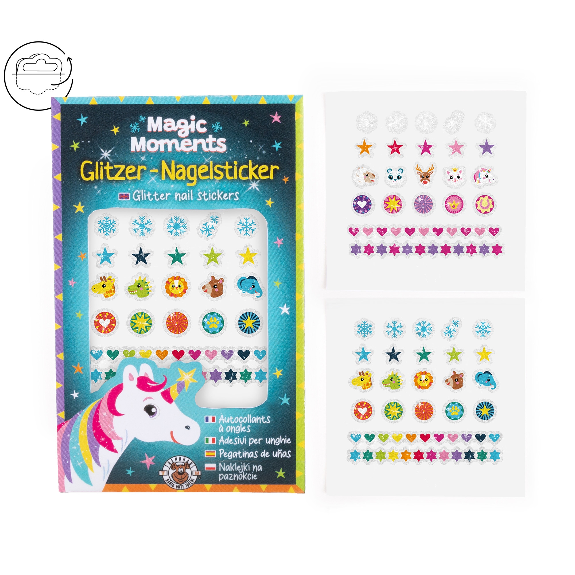 44-teiliges Nagelsticker-Set