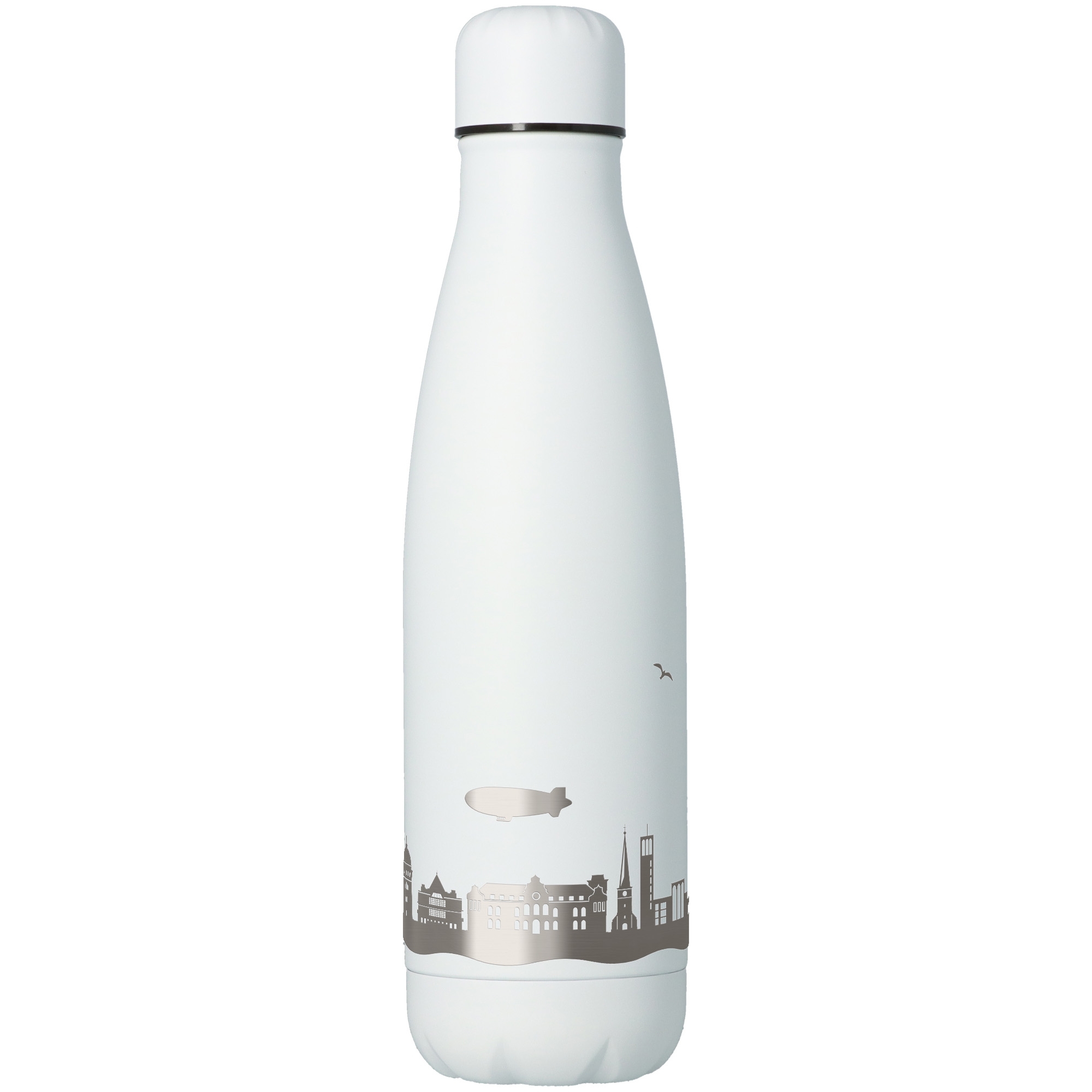 Trinkflasche Skyline Mülheim an der Ruhr Weiß 500ml