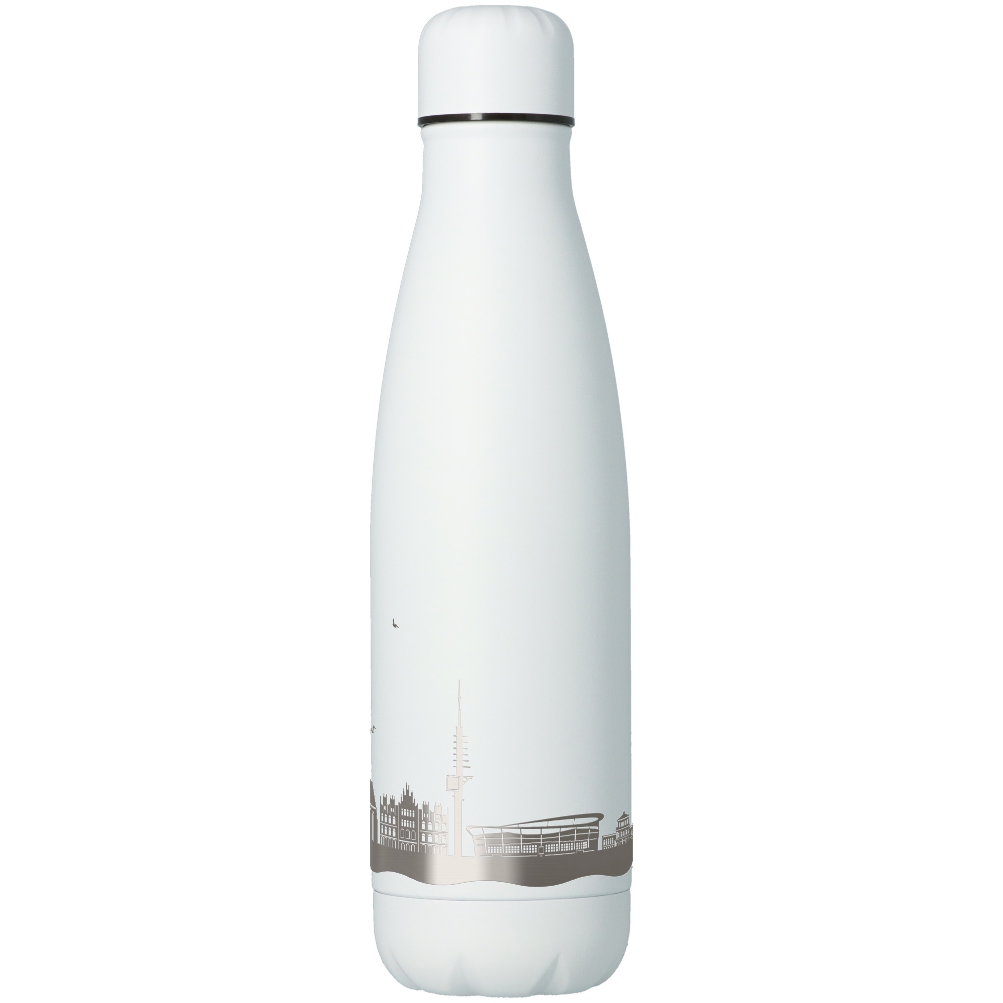 Trinkflasche Skyline Hannover Weiß 500ml