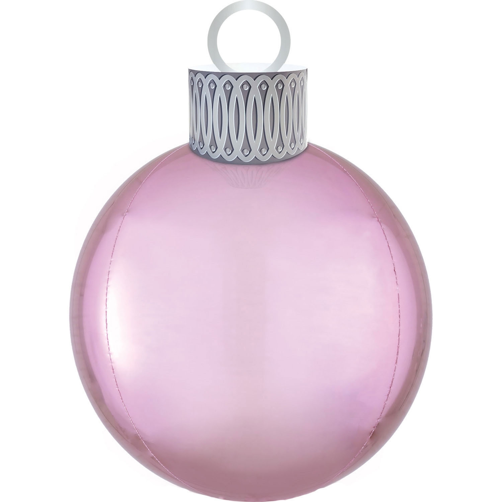 Orbz Ballon Rosa Weihnachtskugel