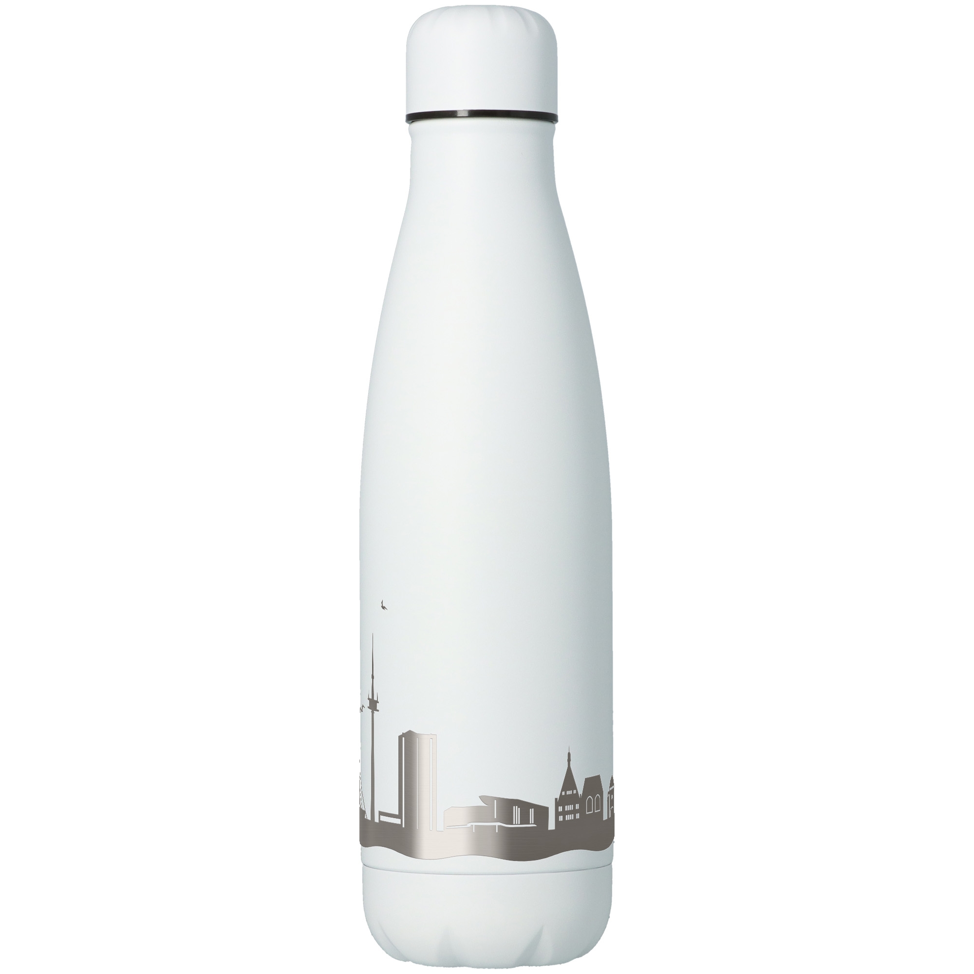 Trinkflasche Skyline Essen Weiß 500ml