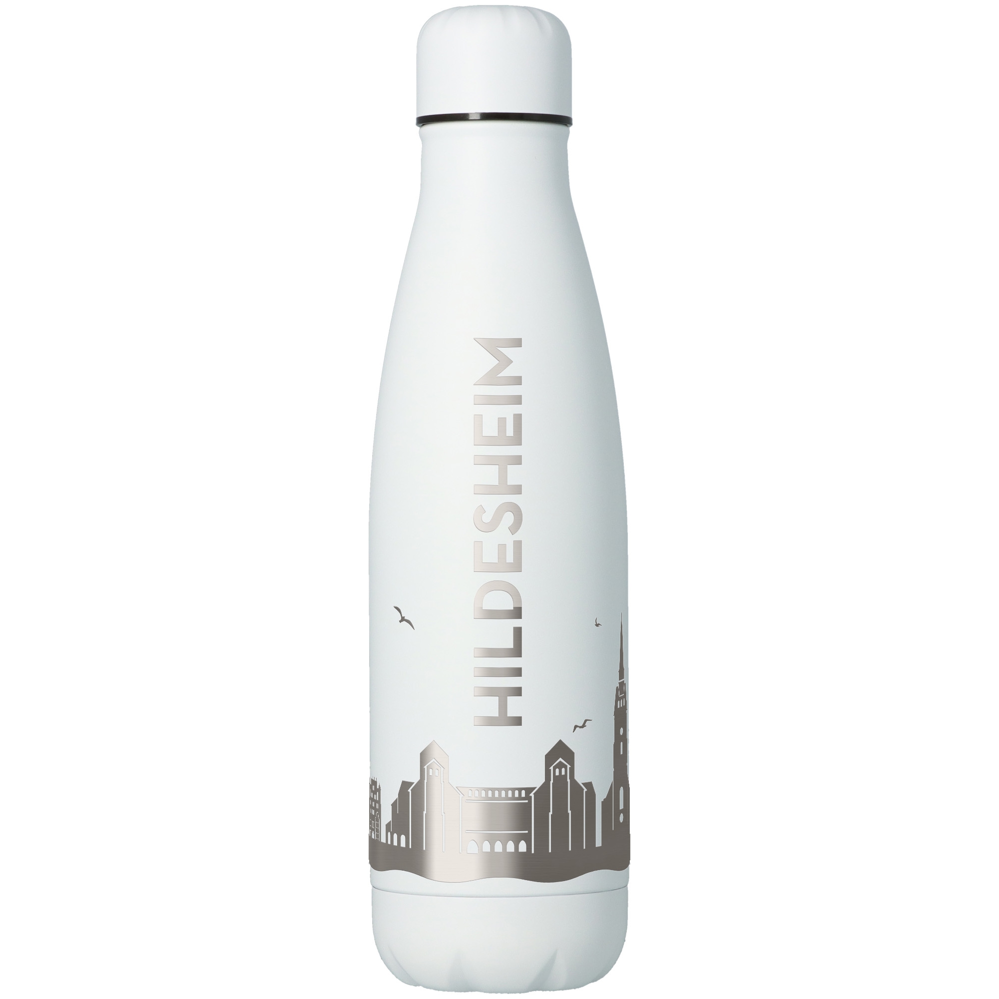 Trinkflasche Skyline Hildesheim Weiß 500ml