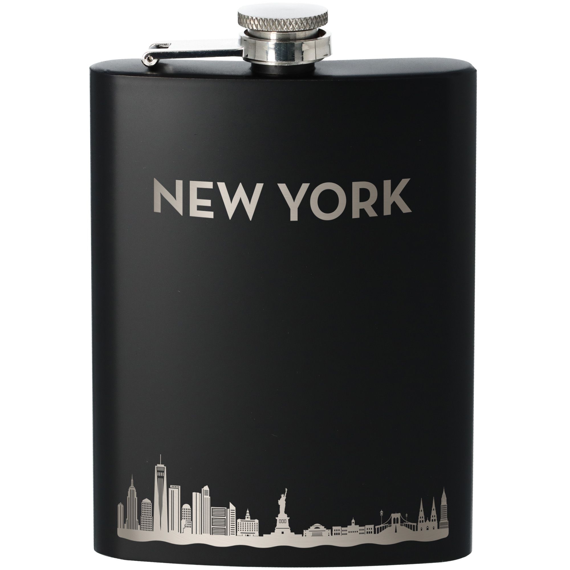 Flachmann Skyline New York Schwarz 235ml