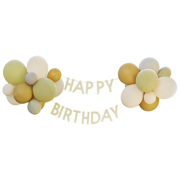 Let´s go WILD - DIY Girlandenset mit Ballons "Happy Birthday"