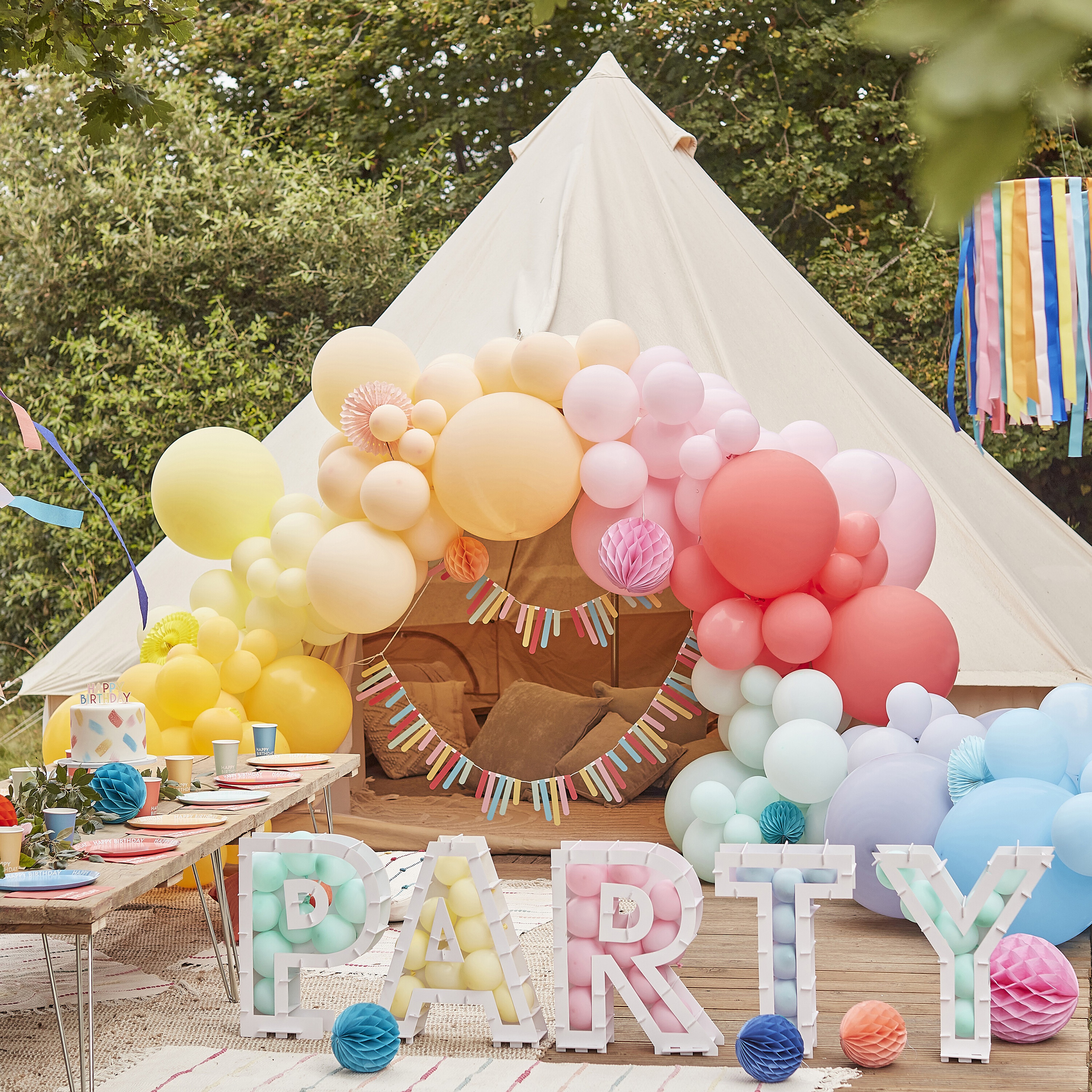 8 Pappteller "Happy Birthday" Bunt 100% umweltfreundlich