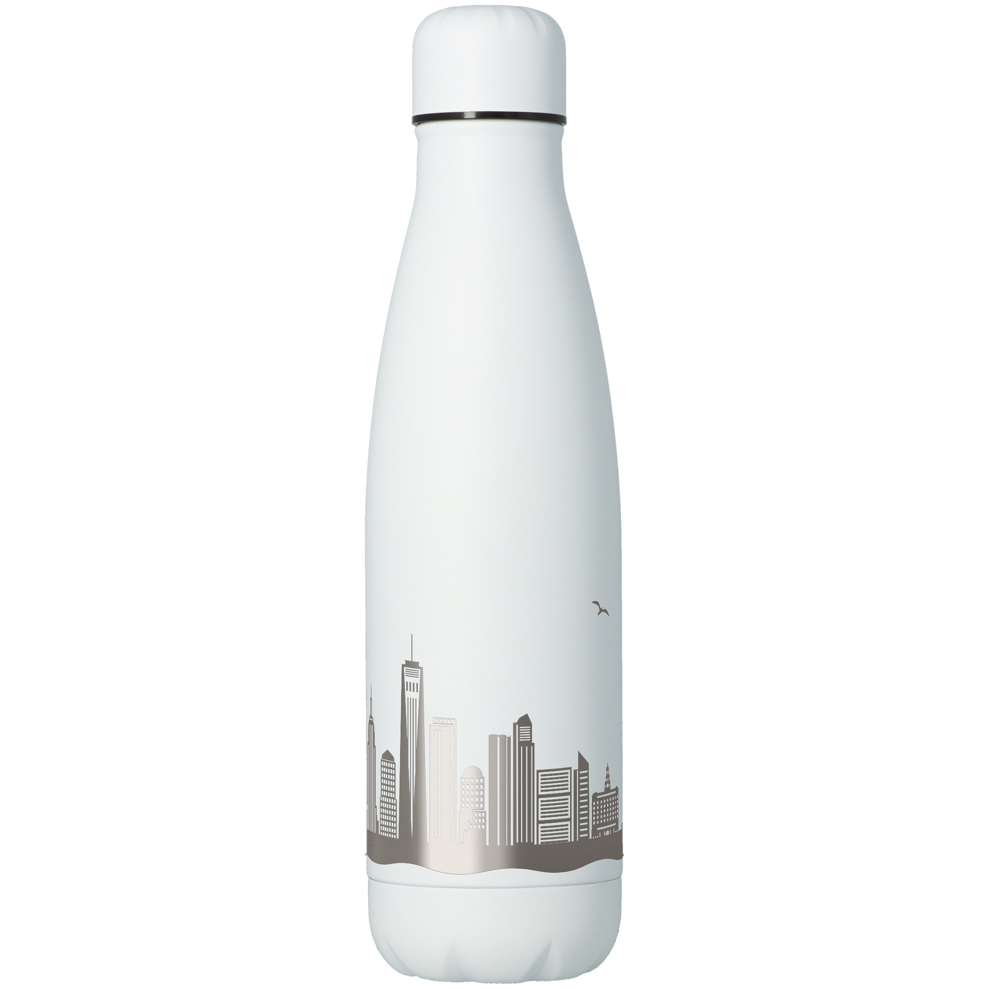 Trinkflasche Skyline New York Weiß 500ml