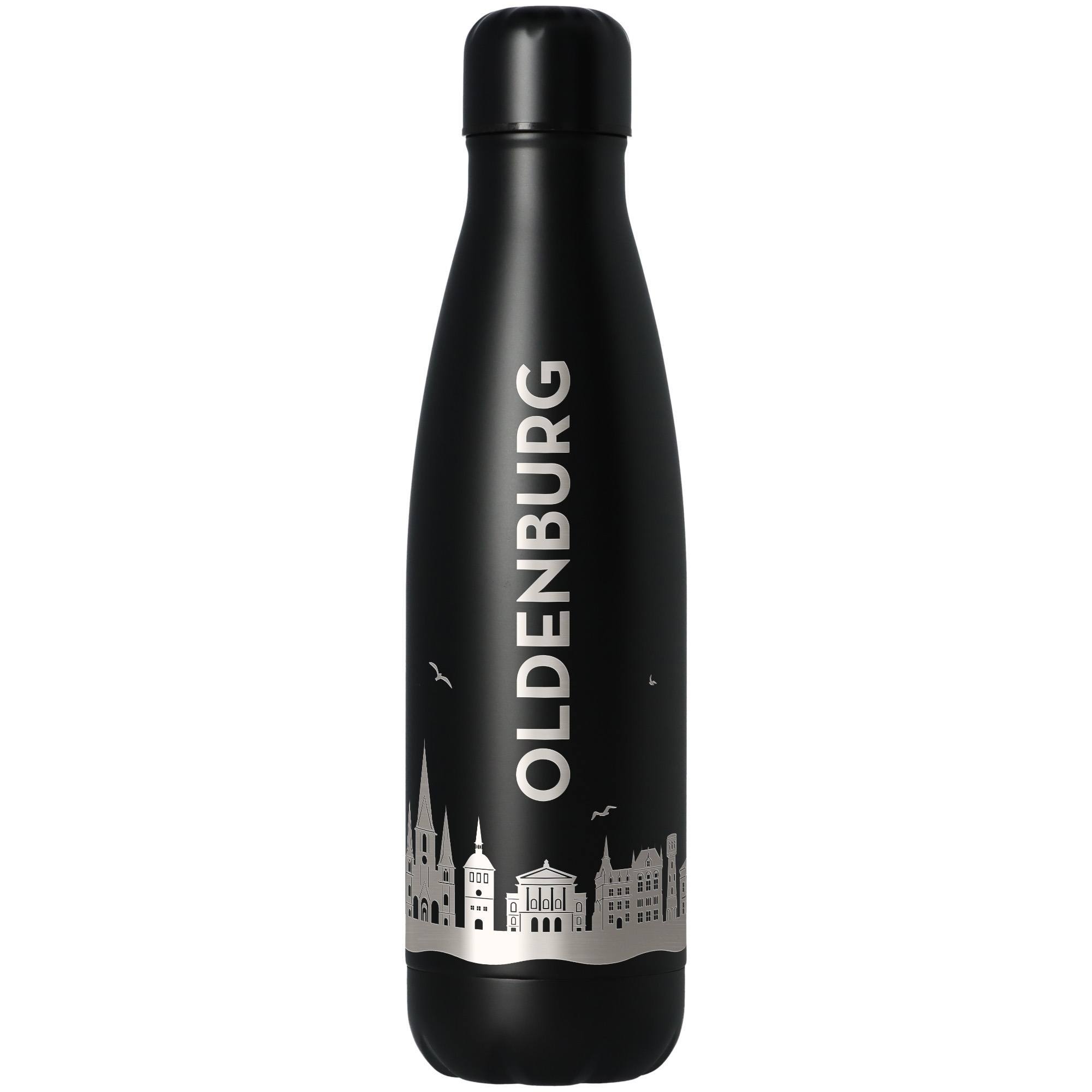 Trinkflasche Skyline Oldenburg Schwarz 500ml