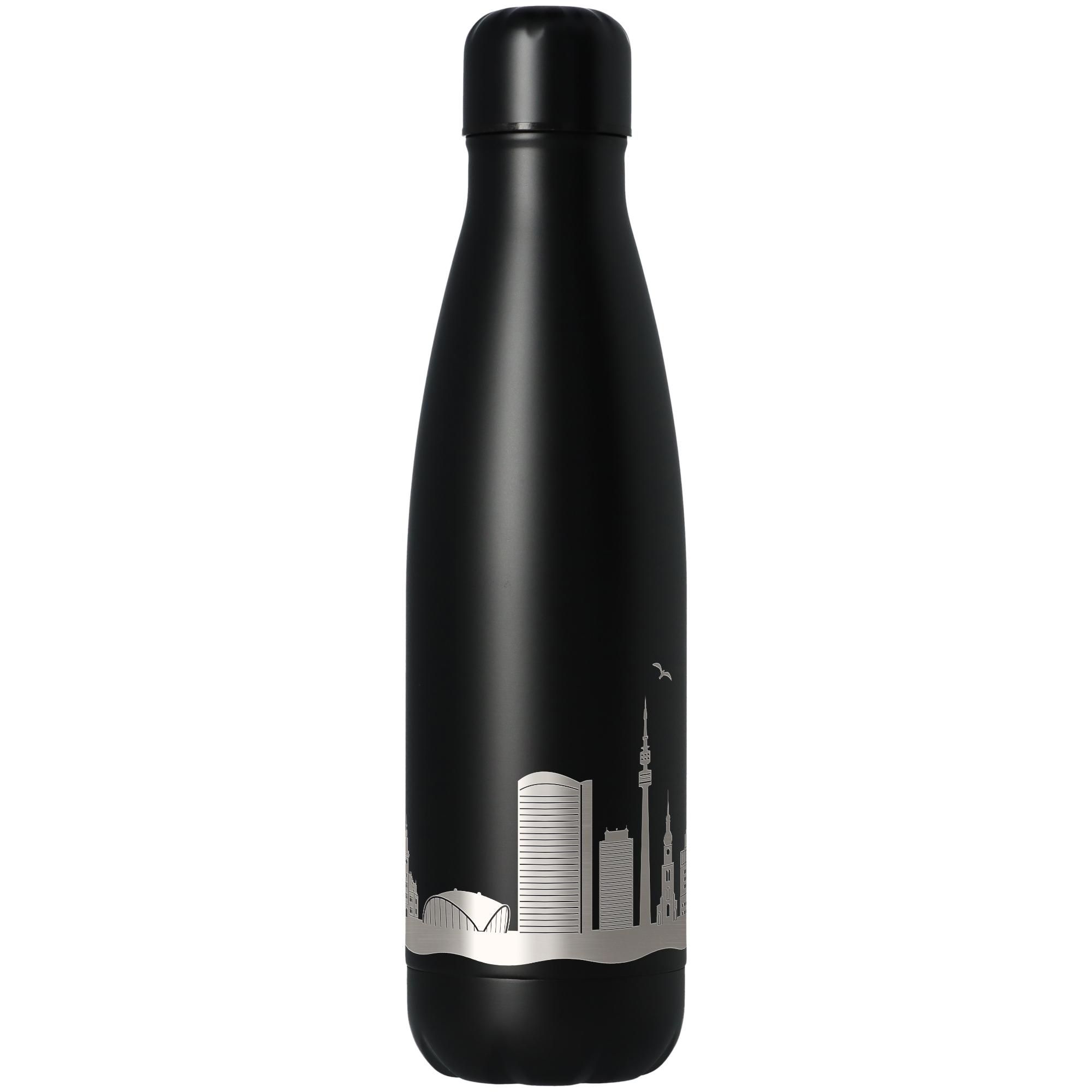 Trinkflasche Skyline Dortmund Schwarz 500ml