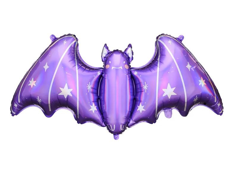 Folienballon "Lila Fledermaus" 119 cm