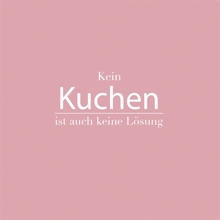 Räder Design - 20 Servietten "Kein Kuchen ist auch keine Lösung"