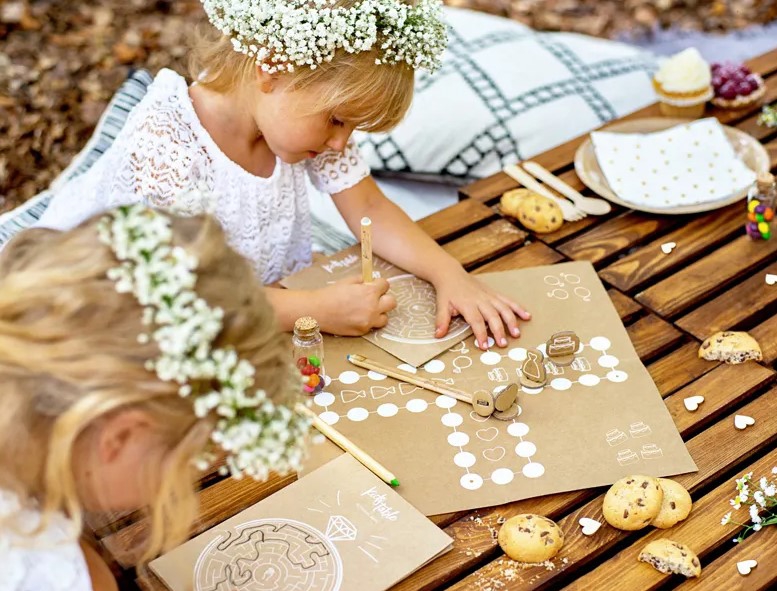 Hochzeits-Spieleset für Kinder