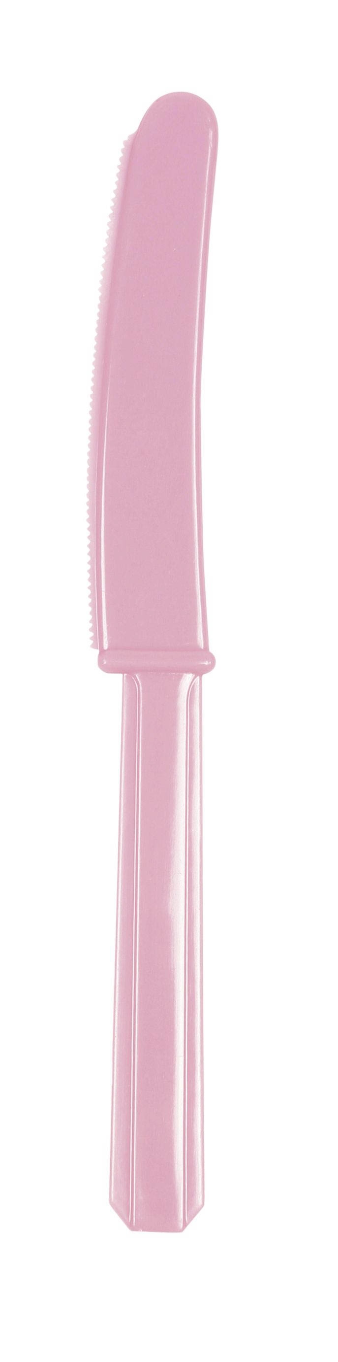 Baby Rosa - 10 Plastikmesser