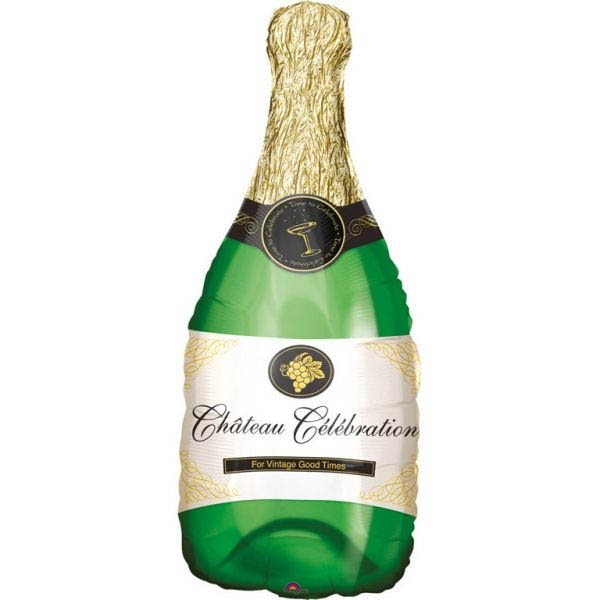 Folienballon Champagner Flasche 35x91cm