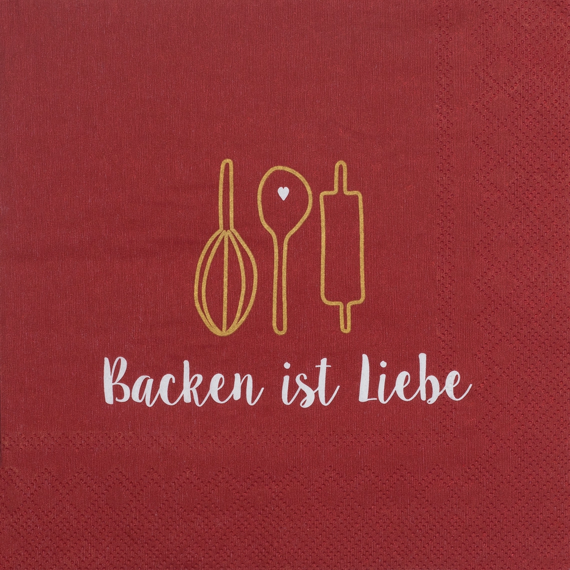 Räder Design - 20 Servietten "Backen ist Liebe"