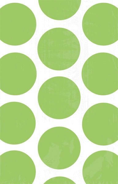 Kiwi Grün - 10 Polka Dots Süßigkeiten Papiertüten