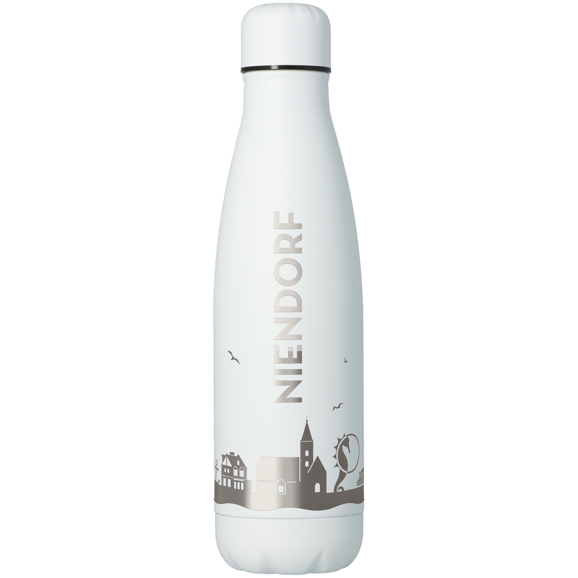 Trinkflasche Skyline Niendorf Weiß 500ml