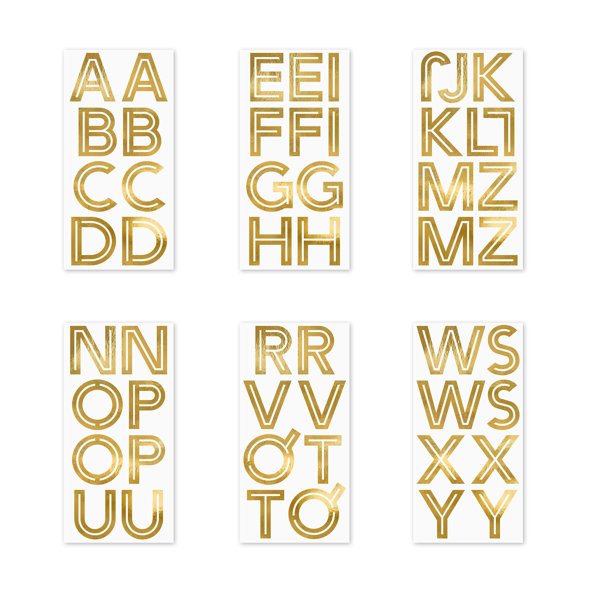 Gold Sticker "Alphabet"