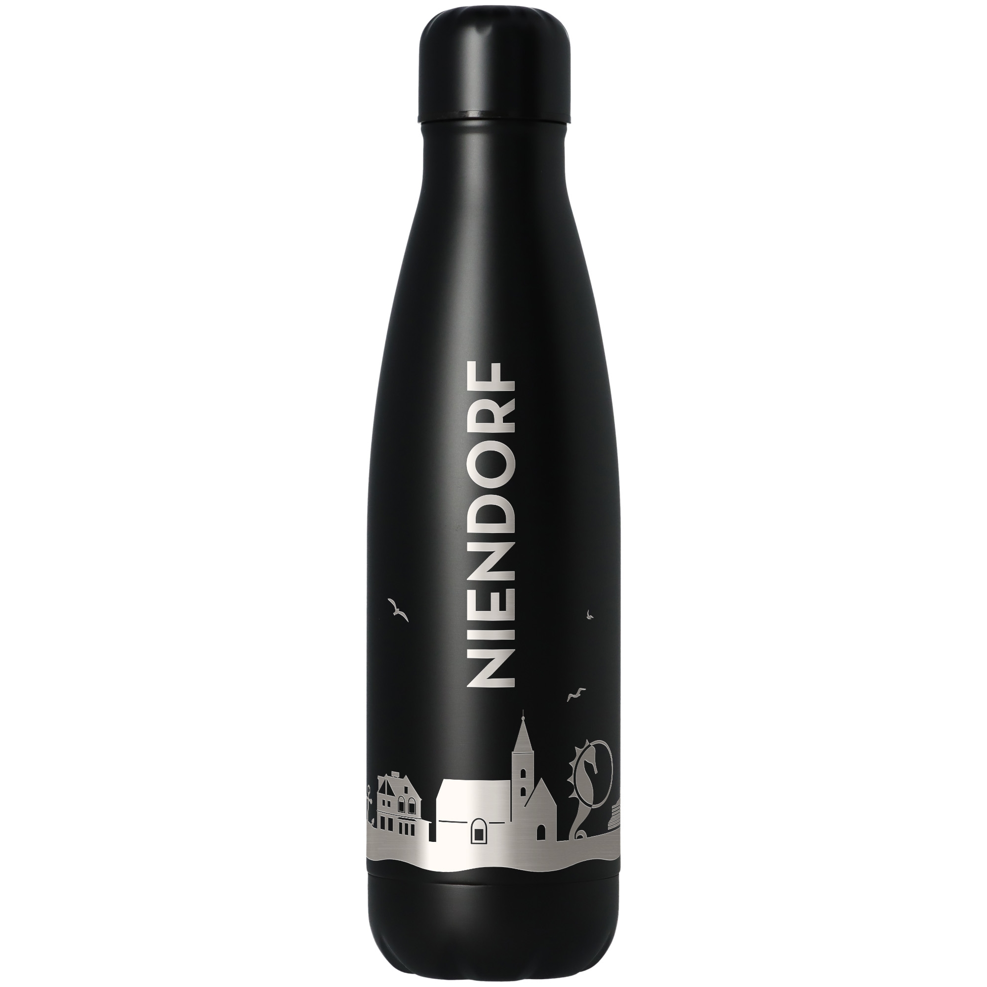 Trinkflasche Skyline Niendorf Schwarz 500ml