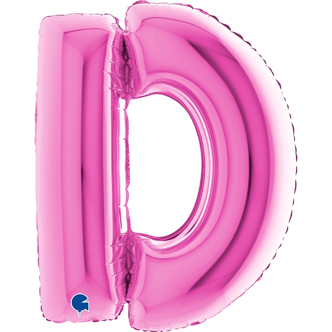 Folienballon Buchstabe D Pink 100cm