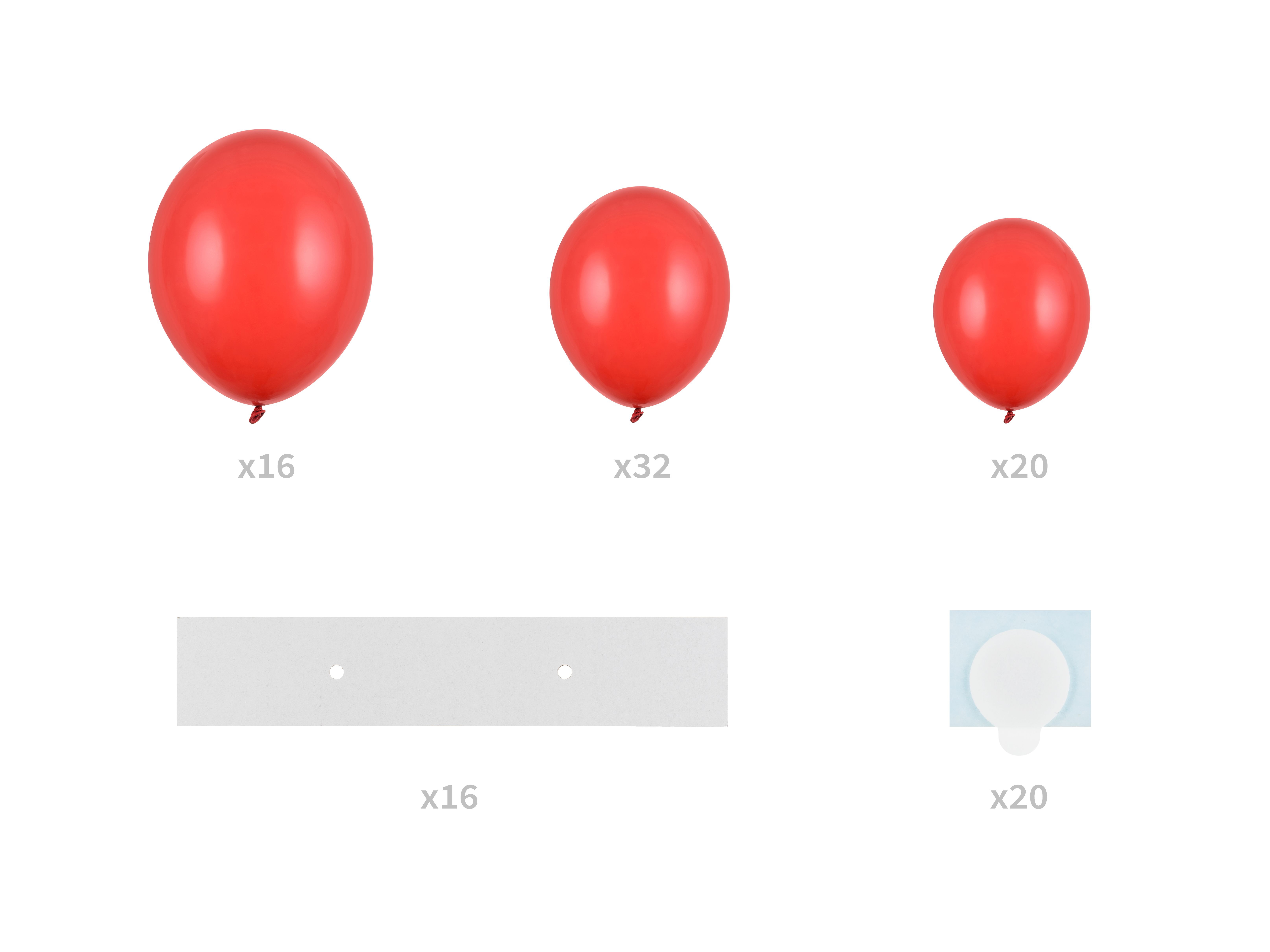 DIY "Ballonherz" zum selberbauen-Rot