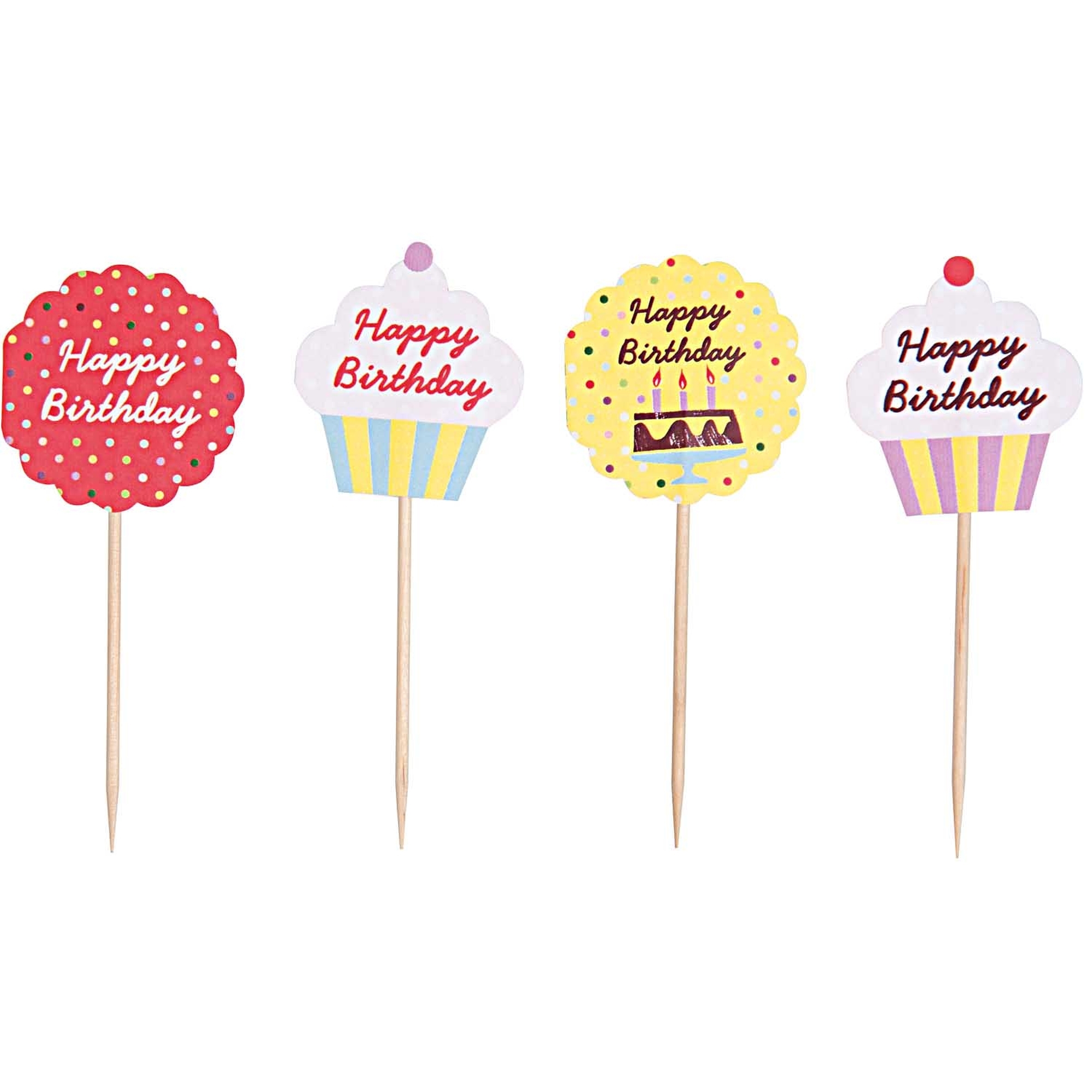 Cupcake Topper - Happy Birthday