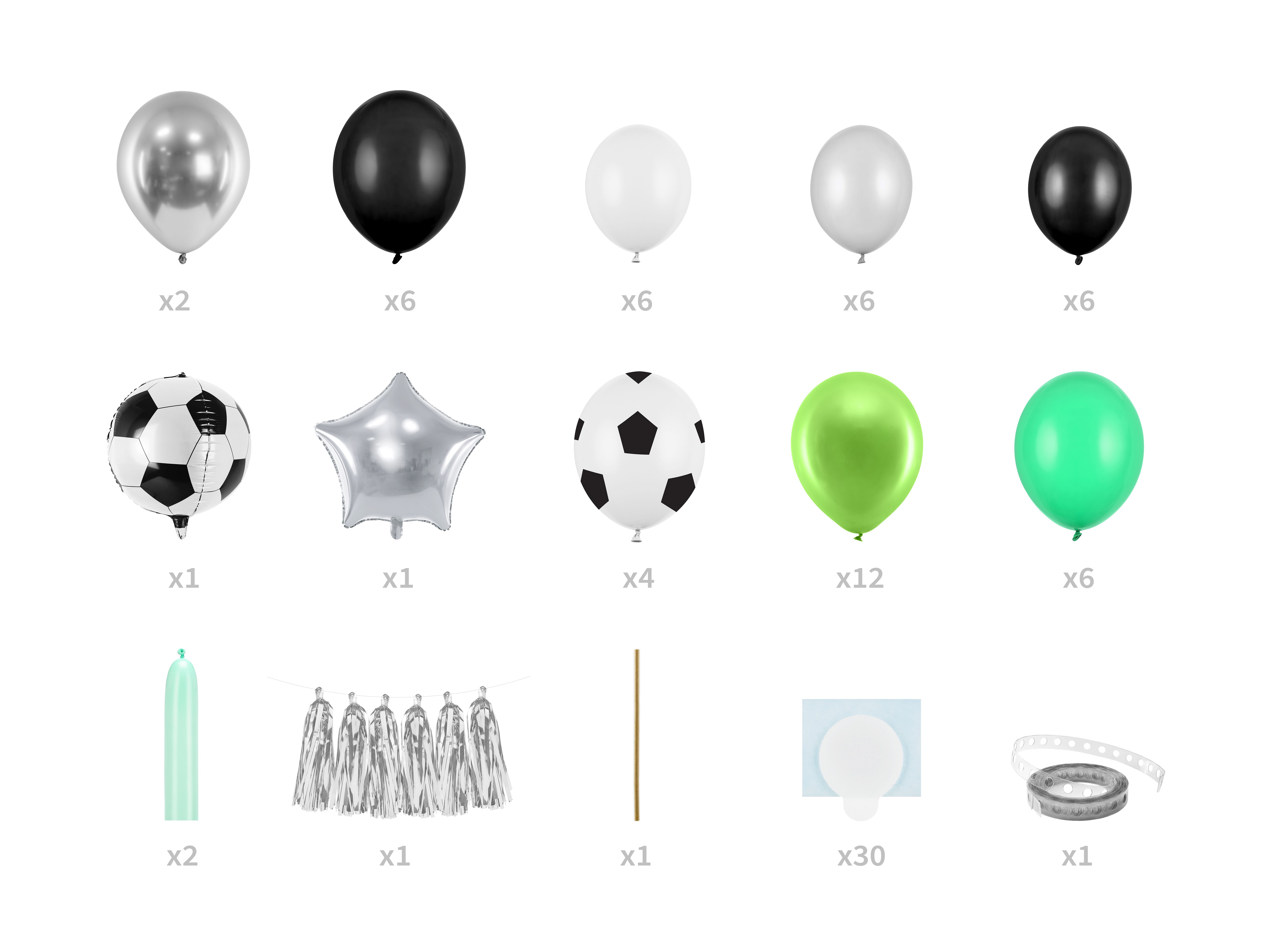 DIY "Ballonwolke" zum Selberbauen "Fußball"