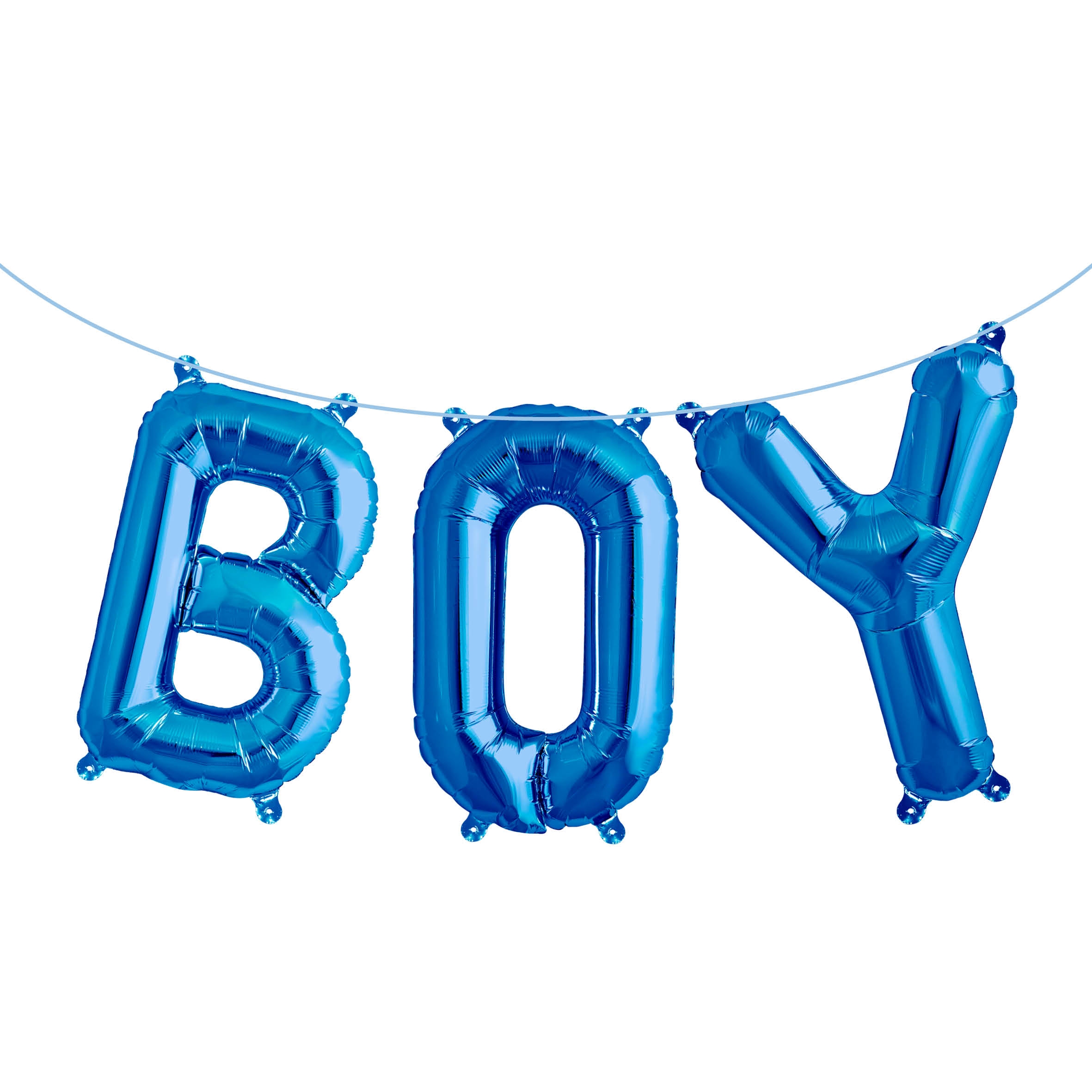 Folienballon Girlandenset "BOY" Blau