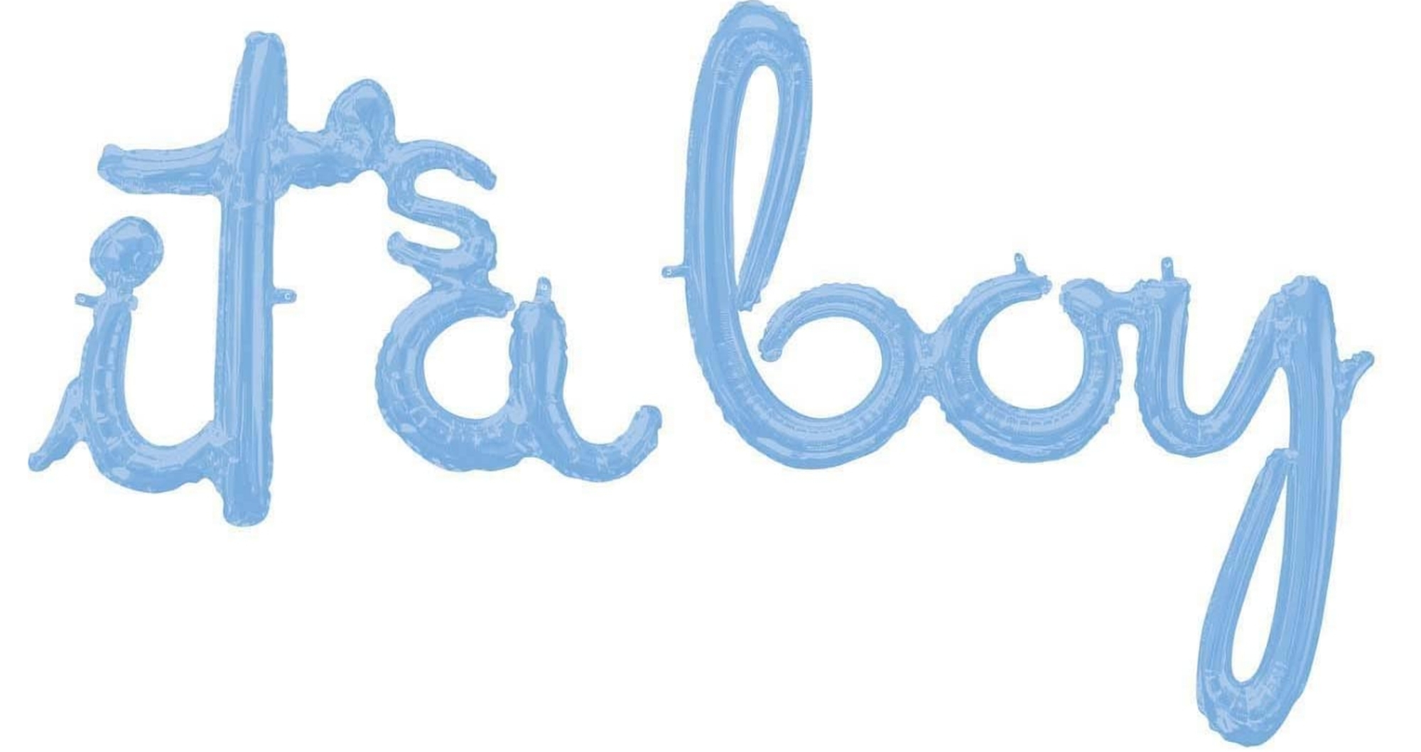 Folienballon-Girlande Script "it's a boy"