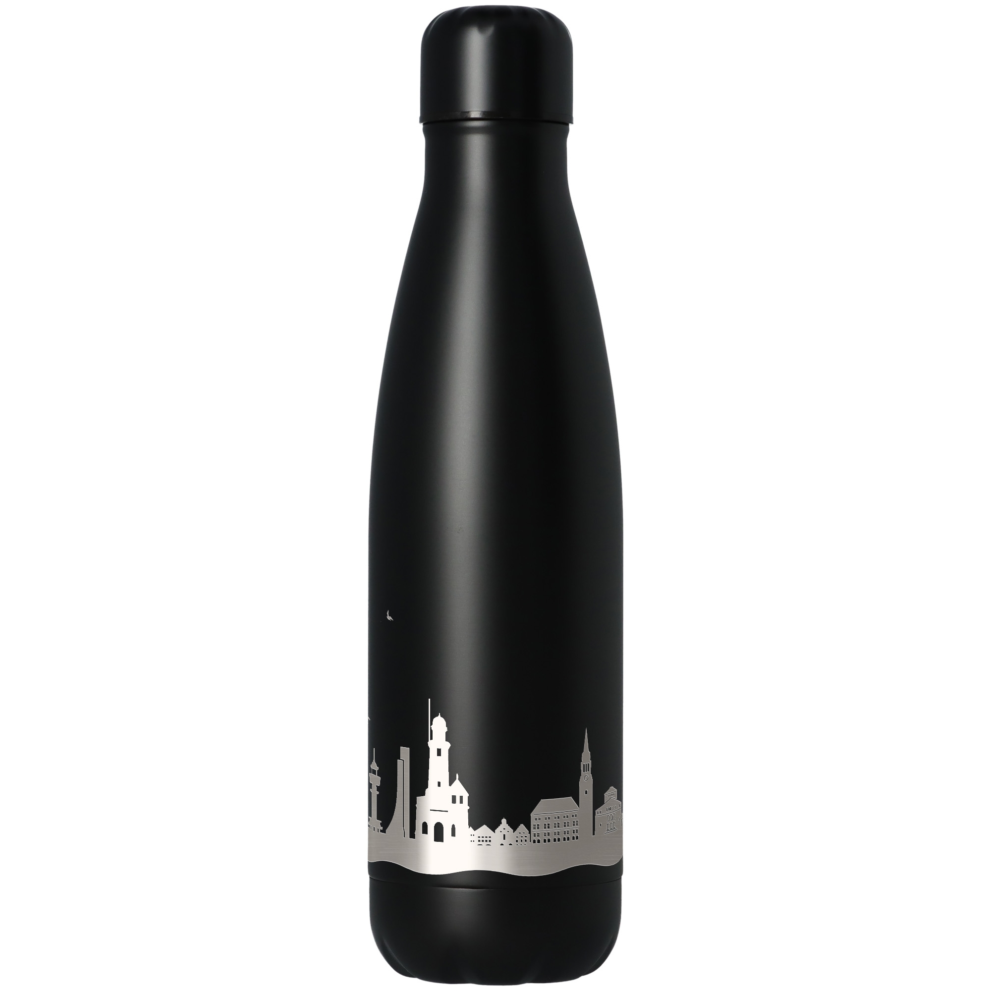 Trinkflasche Skyline Kiel Schwarz 500ml