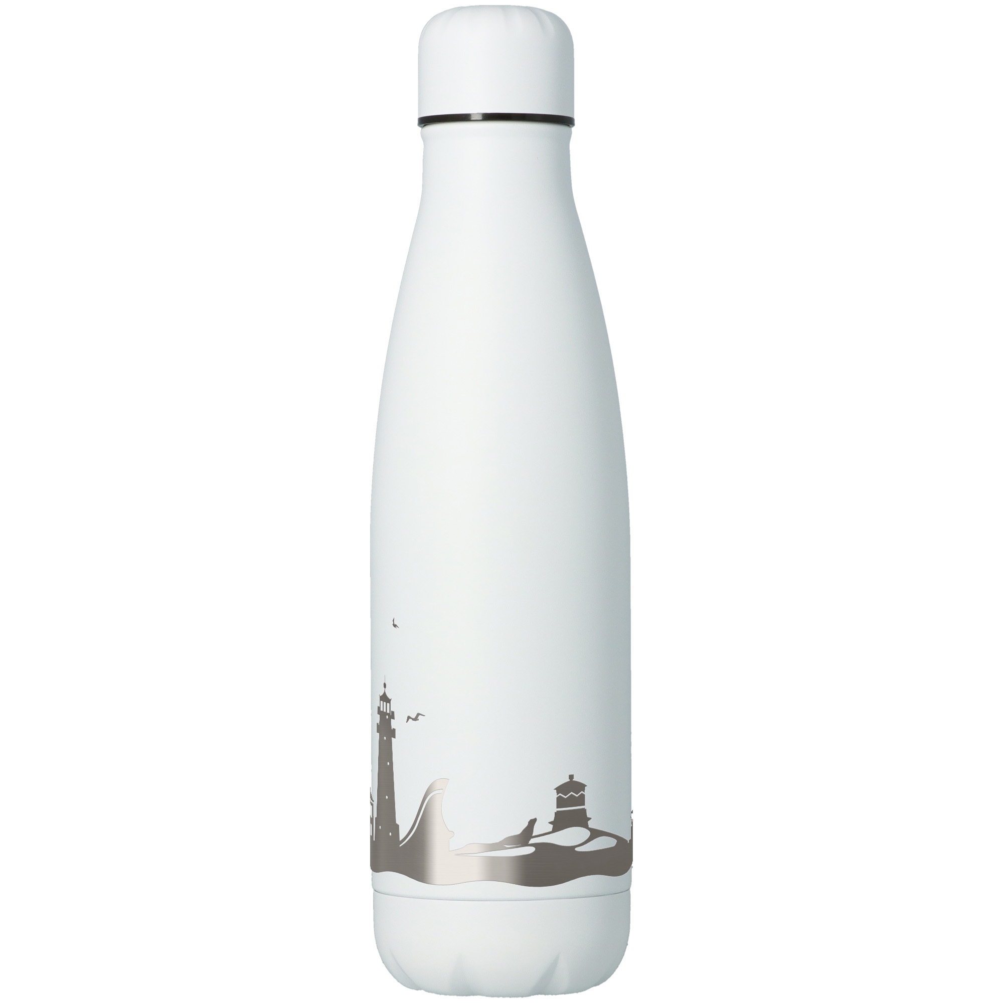 Trinkflasche Skyline Büsum Weiß 500ml