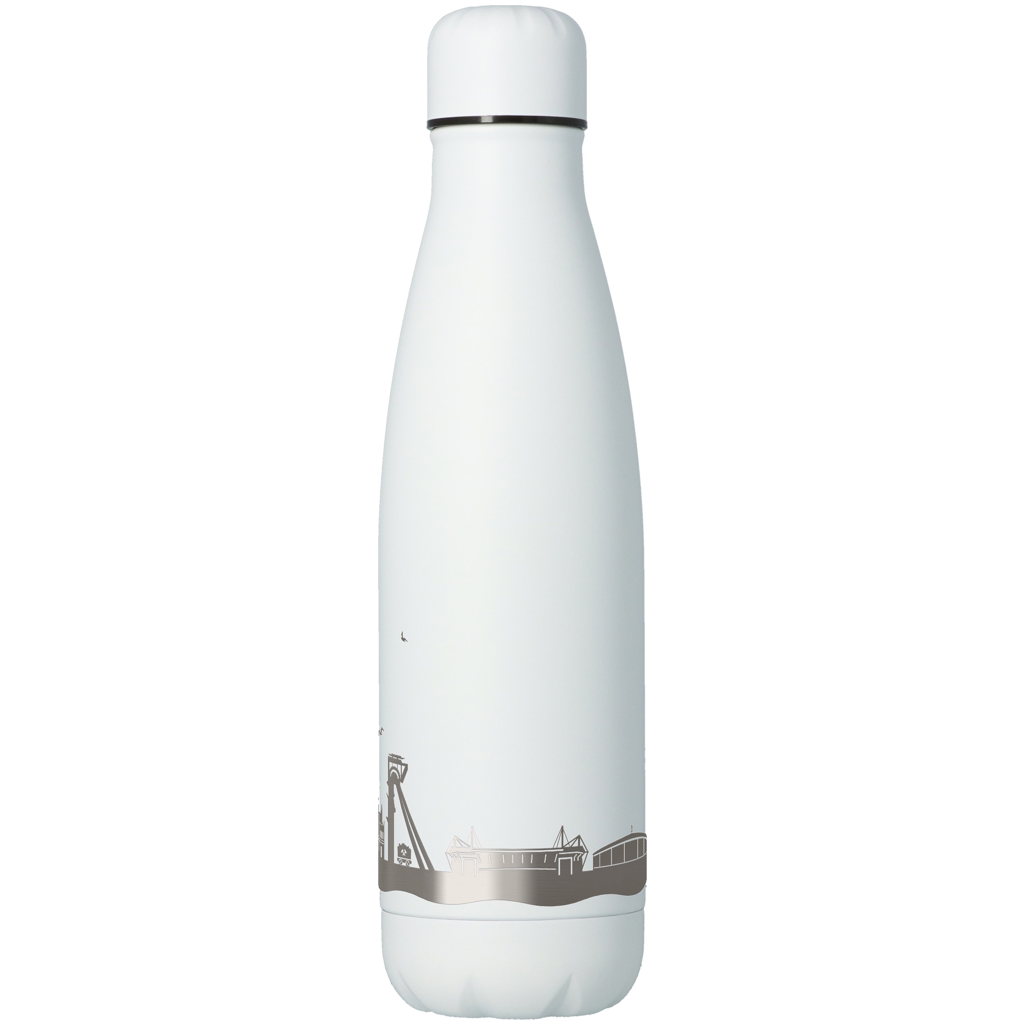 Trinkflasche Skyline Dortmund Weiß 500ml