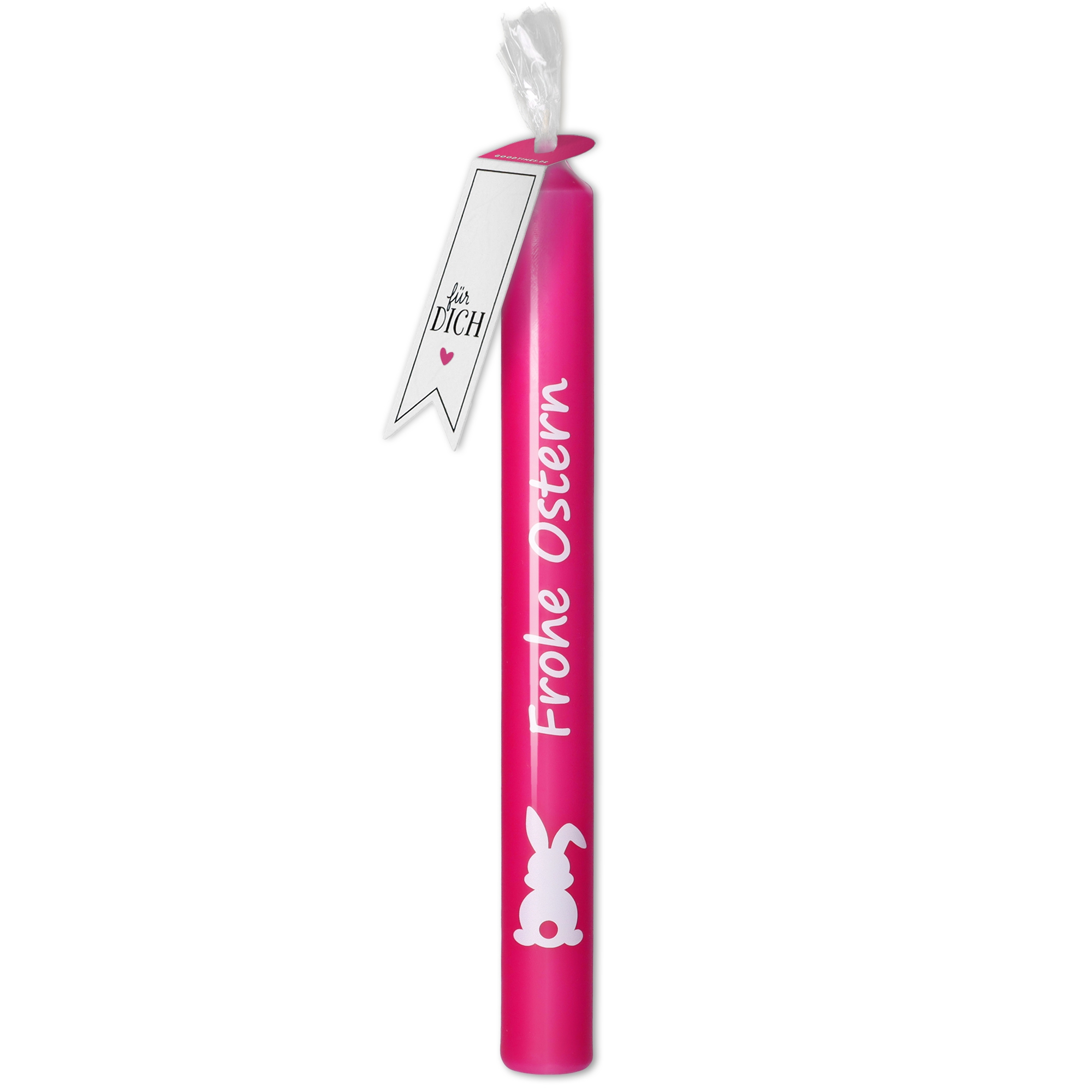 Stabkerze Pink "Frohe Ostern"