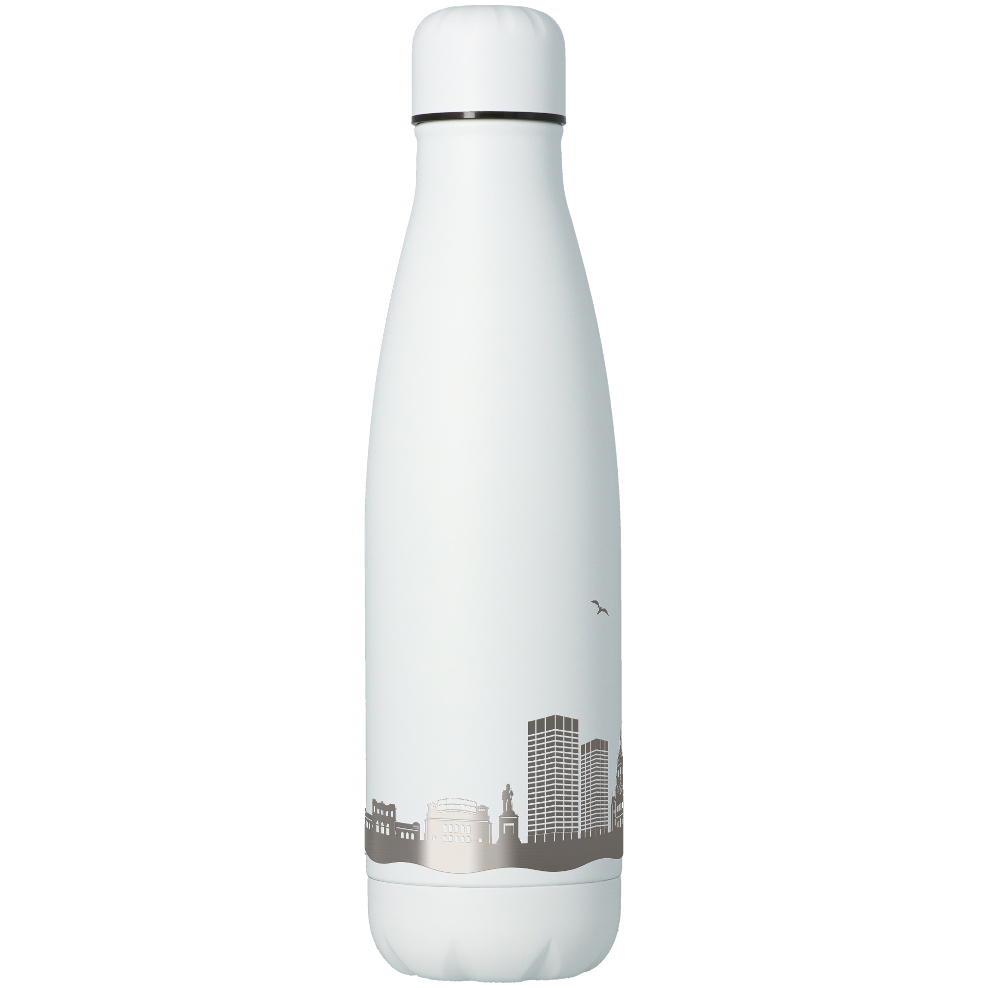 Trinkflasche Skyline Mainz Weiß 500ml