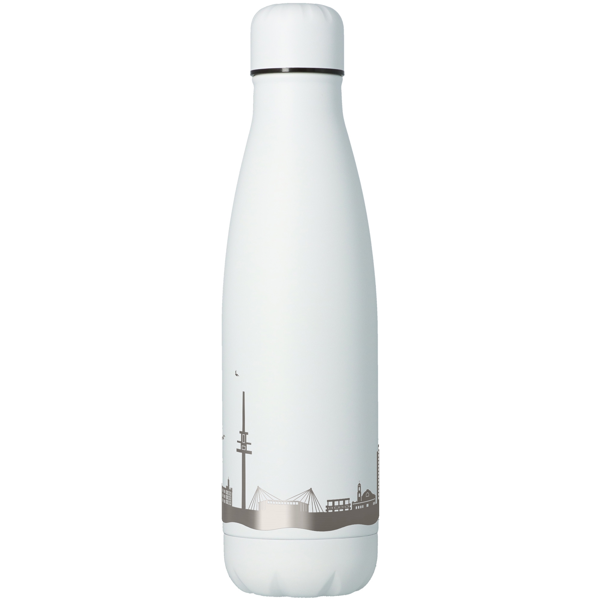 Trinkflasche Skyline Karlsruhe Weiß 500ml