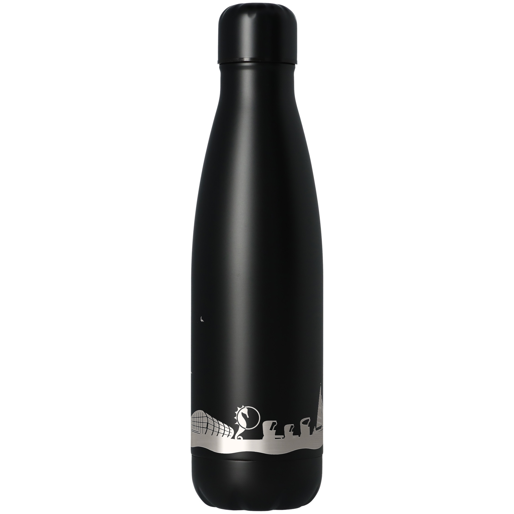 Trinkflasche Skyline Timmendorfer Strand Schwarz 500ml