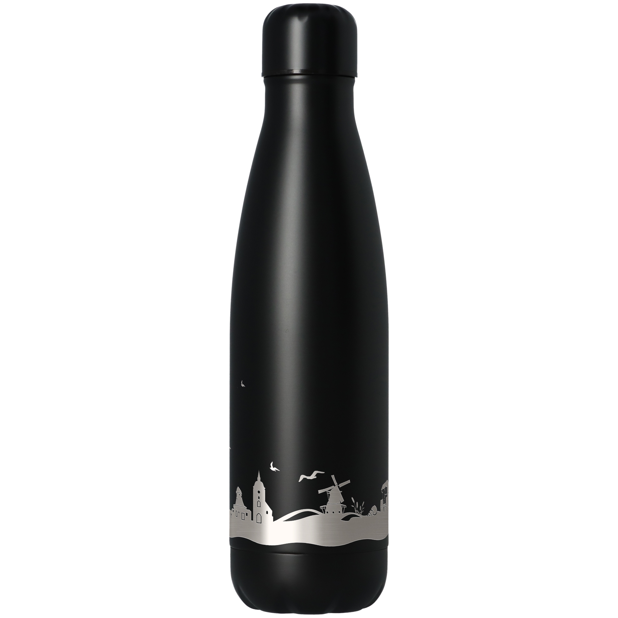 Trinkflasche Skyline Fehmarn Schwarz 500ml