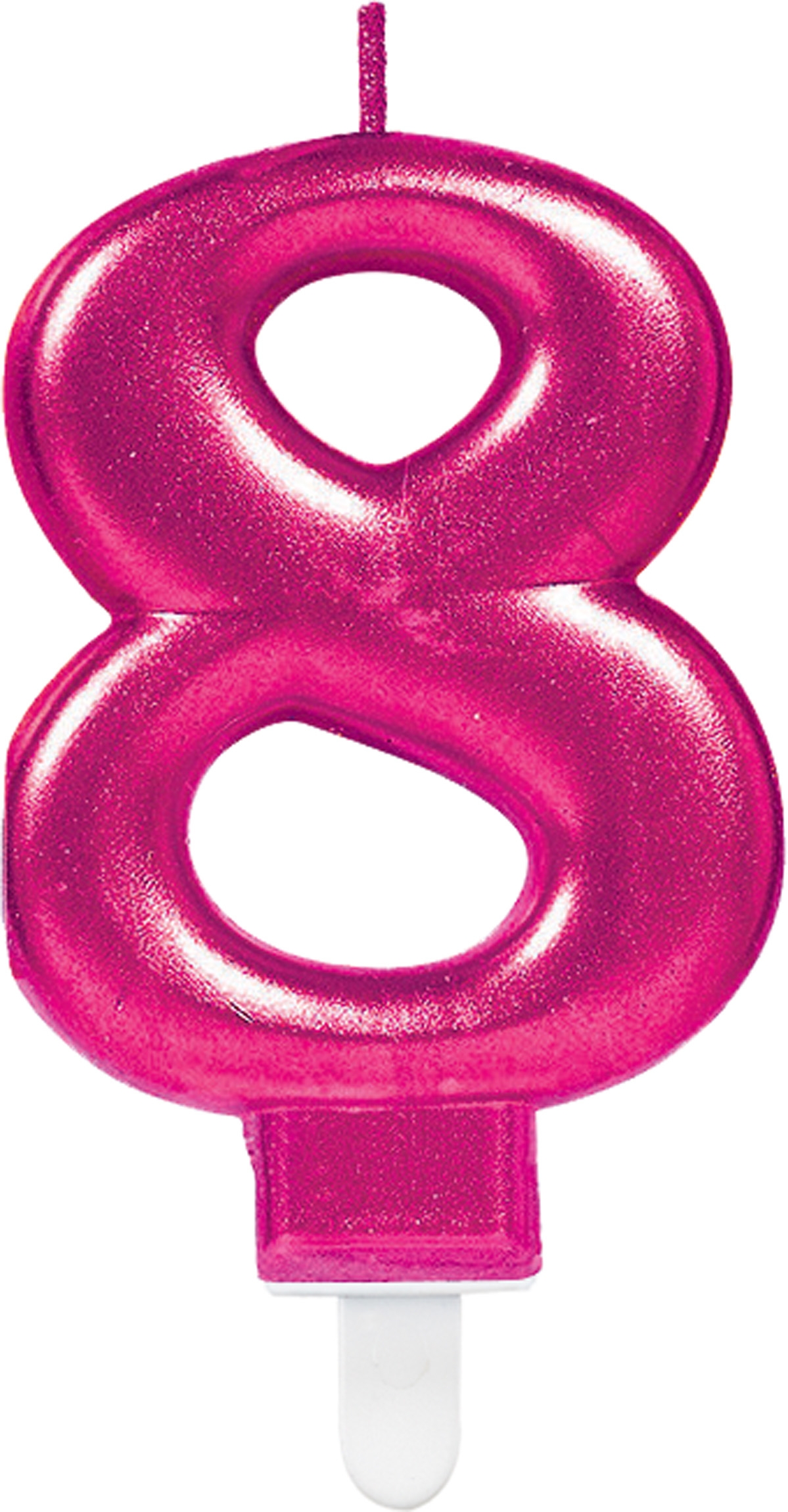 Sparkling Celebrations Pink - Zahlenkerze "8"