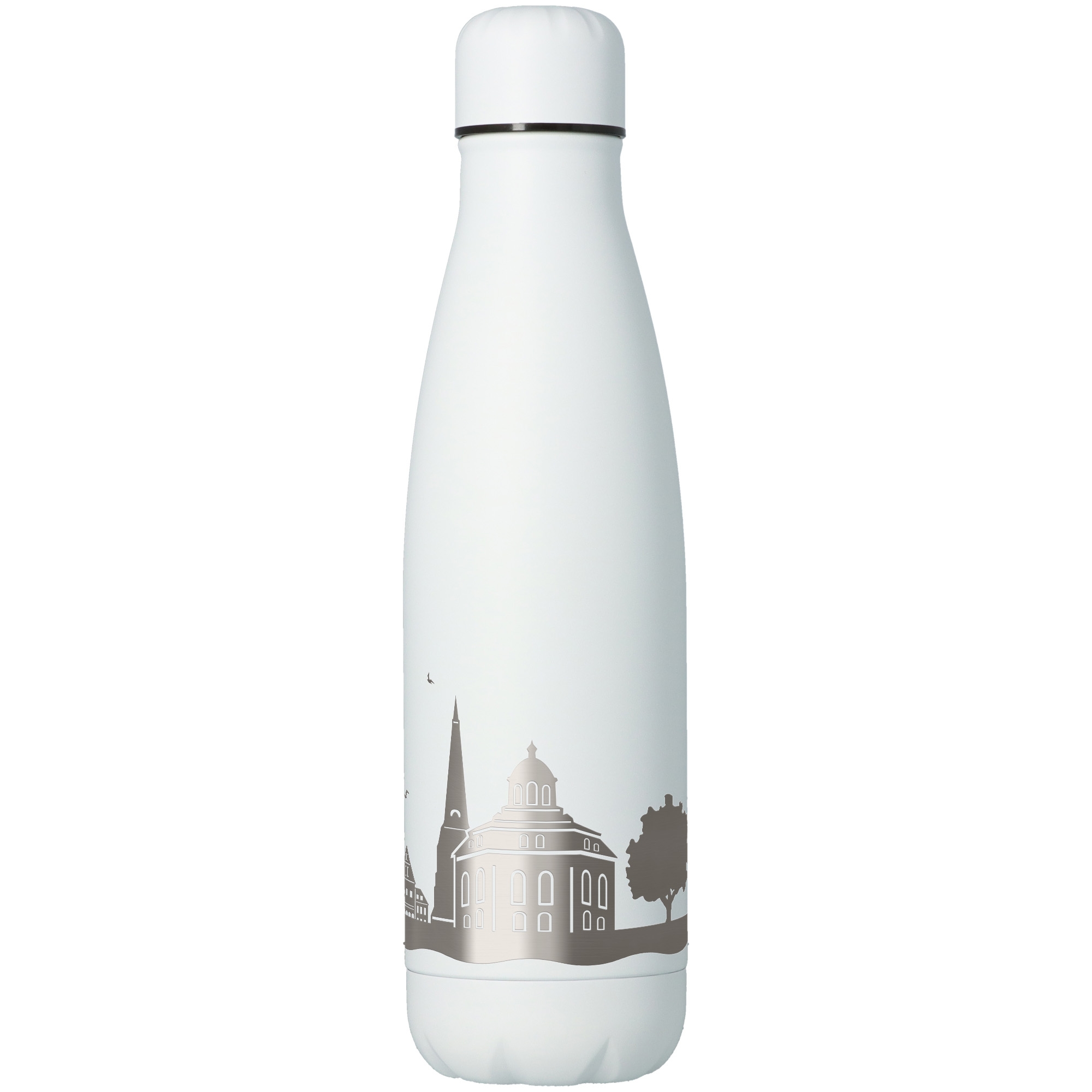 Trinkflasche Skyline Rellingen Weiß 500ml