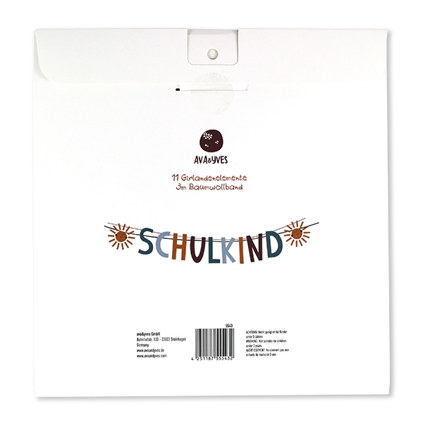 Girlande zur Einschulung "Schulkind" Adventure