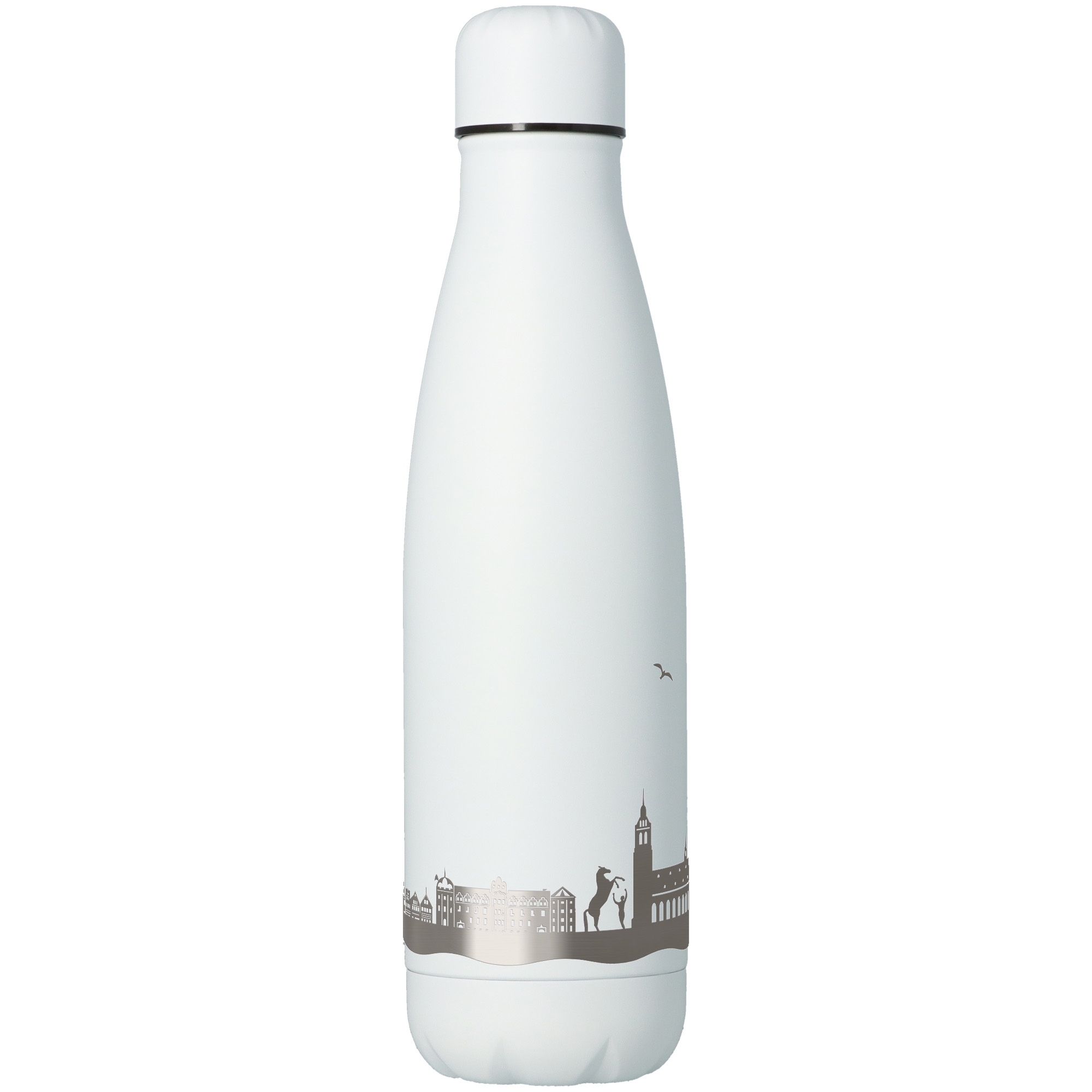 Trinkflasche Skyline Celle Weiß 500ml