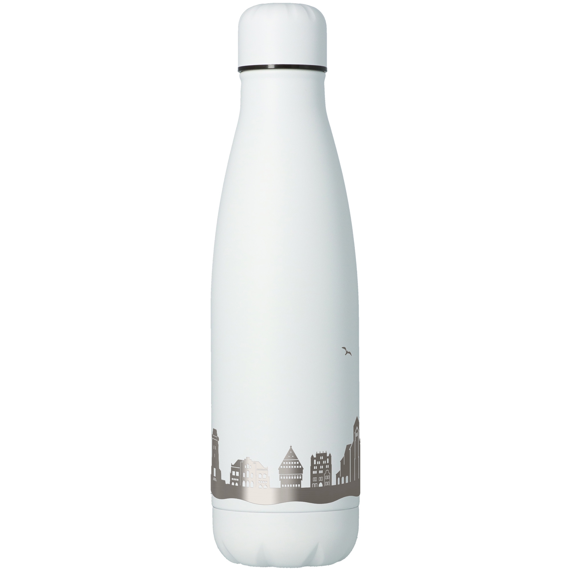 Trinkflasche Skyline Hildesheim Weiß 500ml