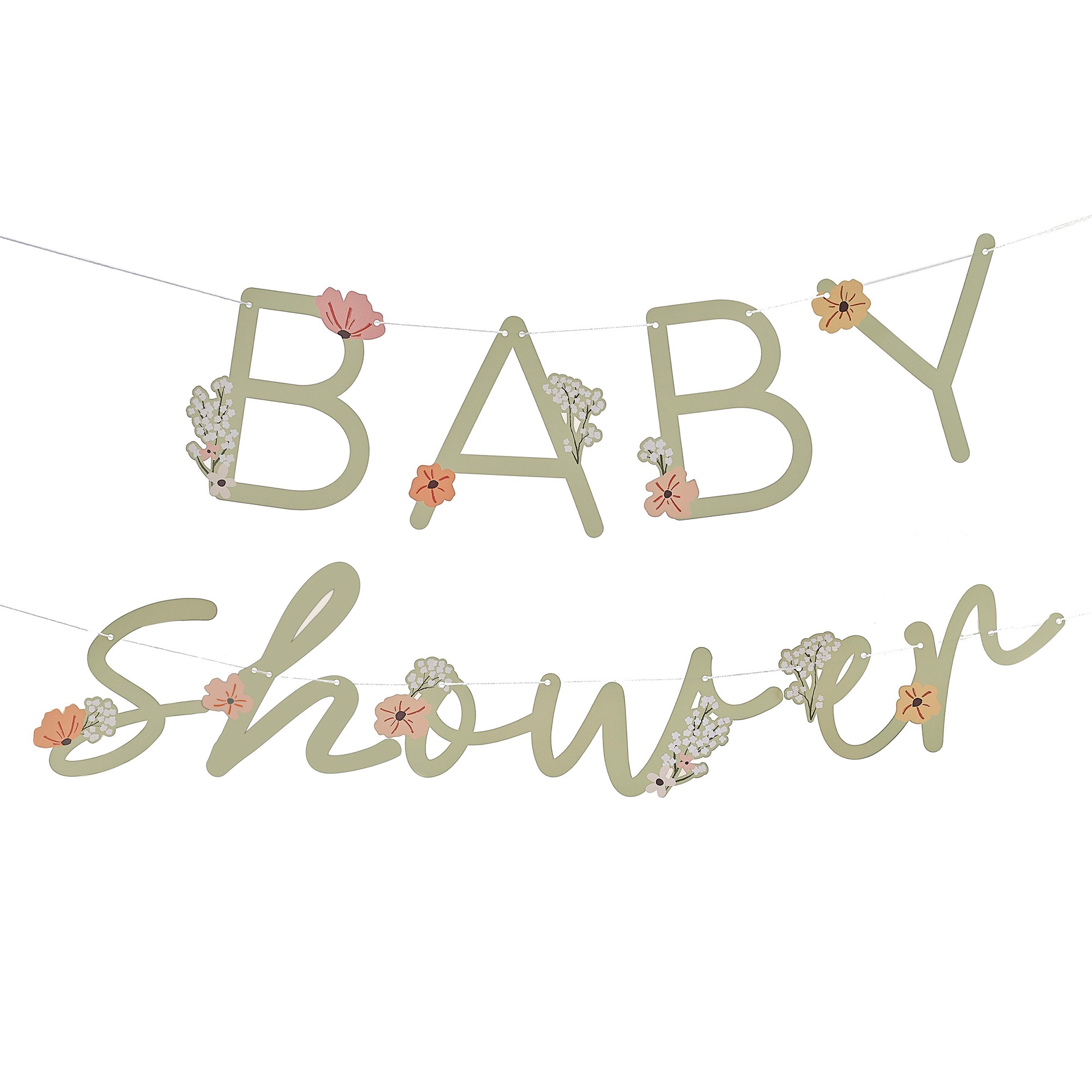 Girlande "Baby Shower" Floral