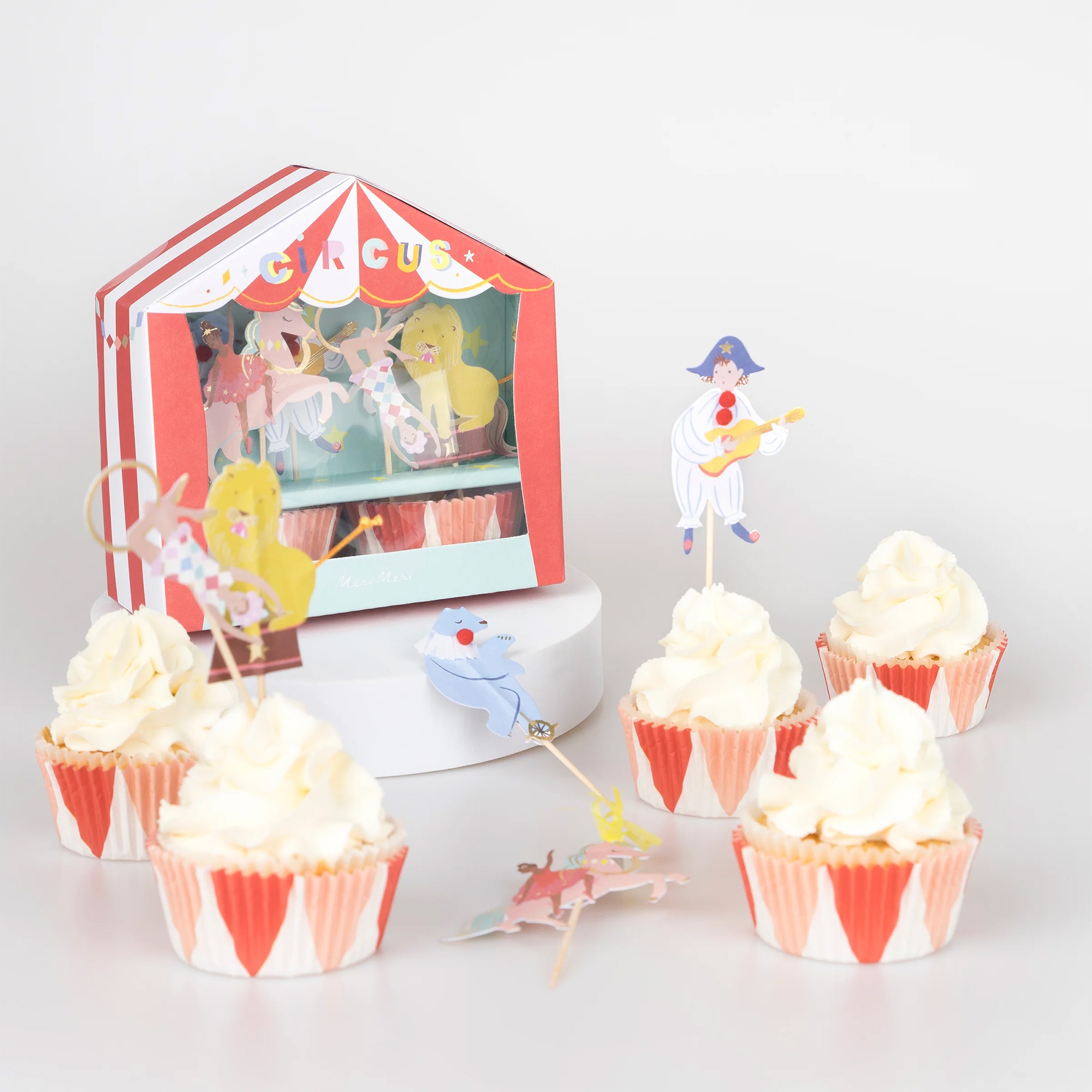 Meri Meri - Cupcake Set "Zirkus" 48 Teilig