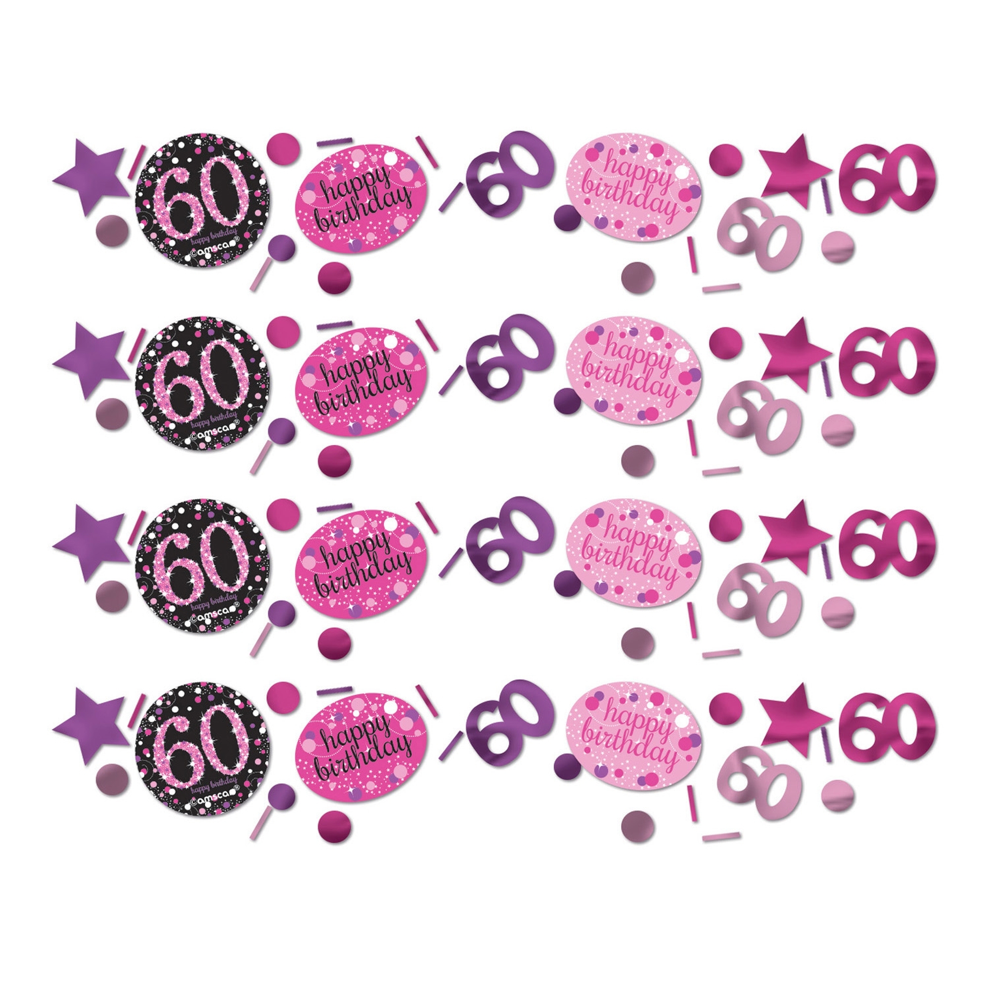 Sparkling Celebration Pink 60. Geburtstag Konfetti 34g